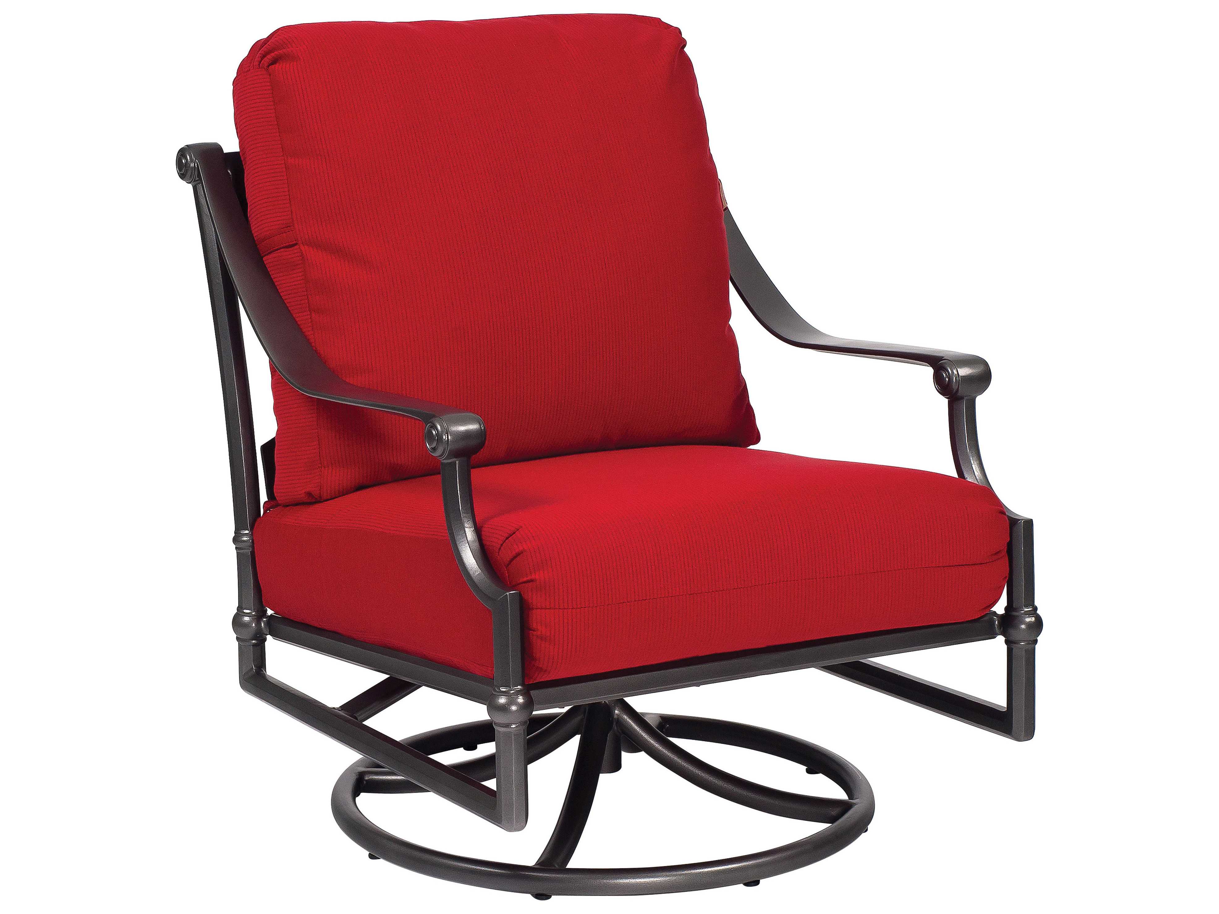 Woodard Delphi Cast Aluminum Cushion Swivel Rocking Lounge Chair 850677