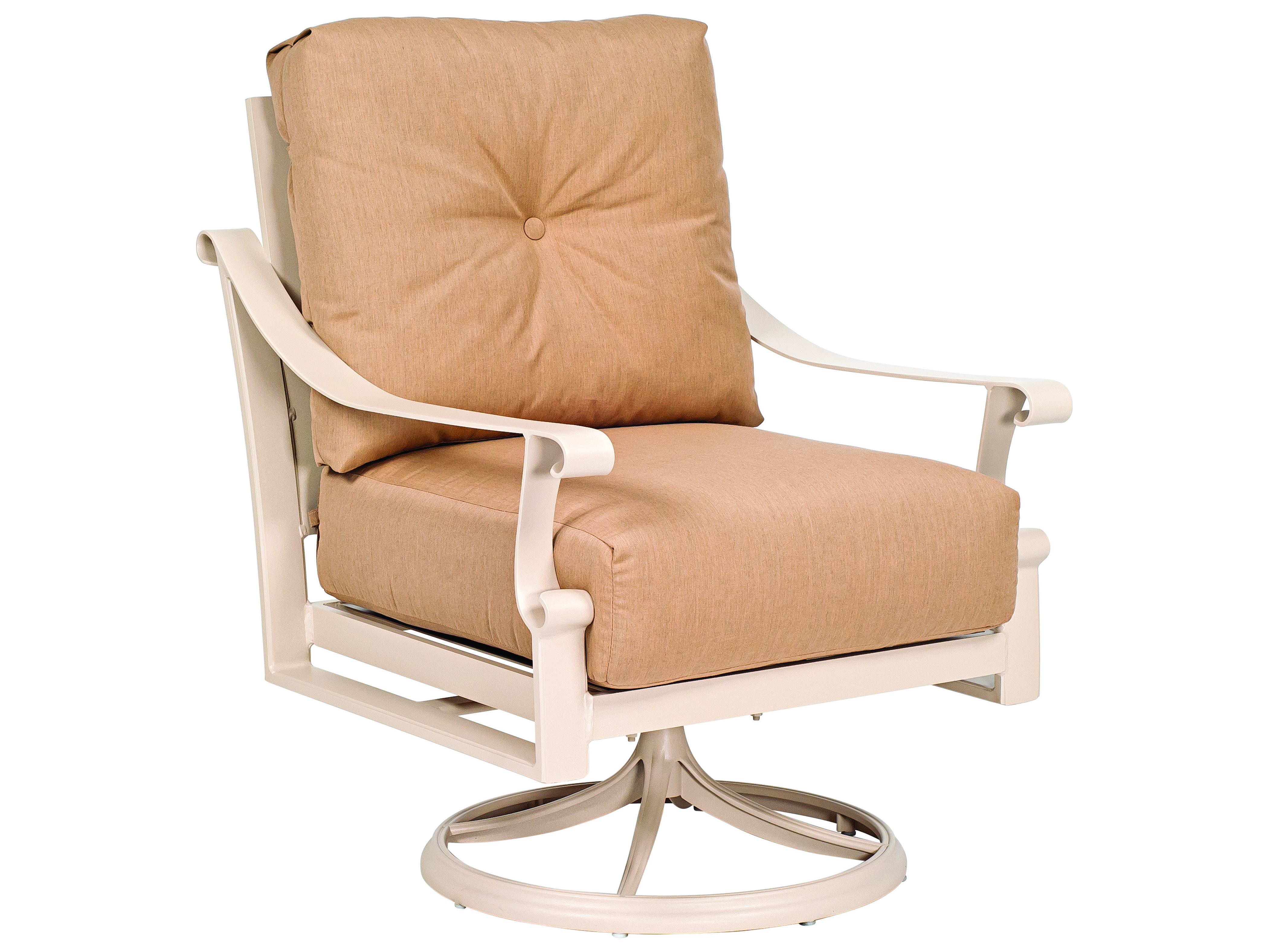 Woodard Bungalow Swivel Rocker Dining Chair Replacement Cushions