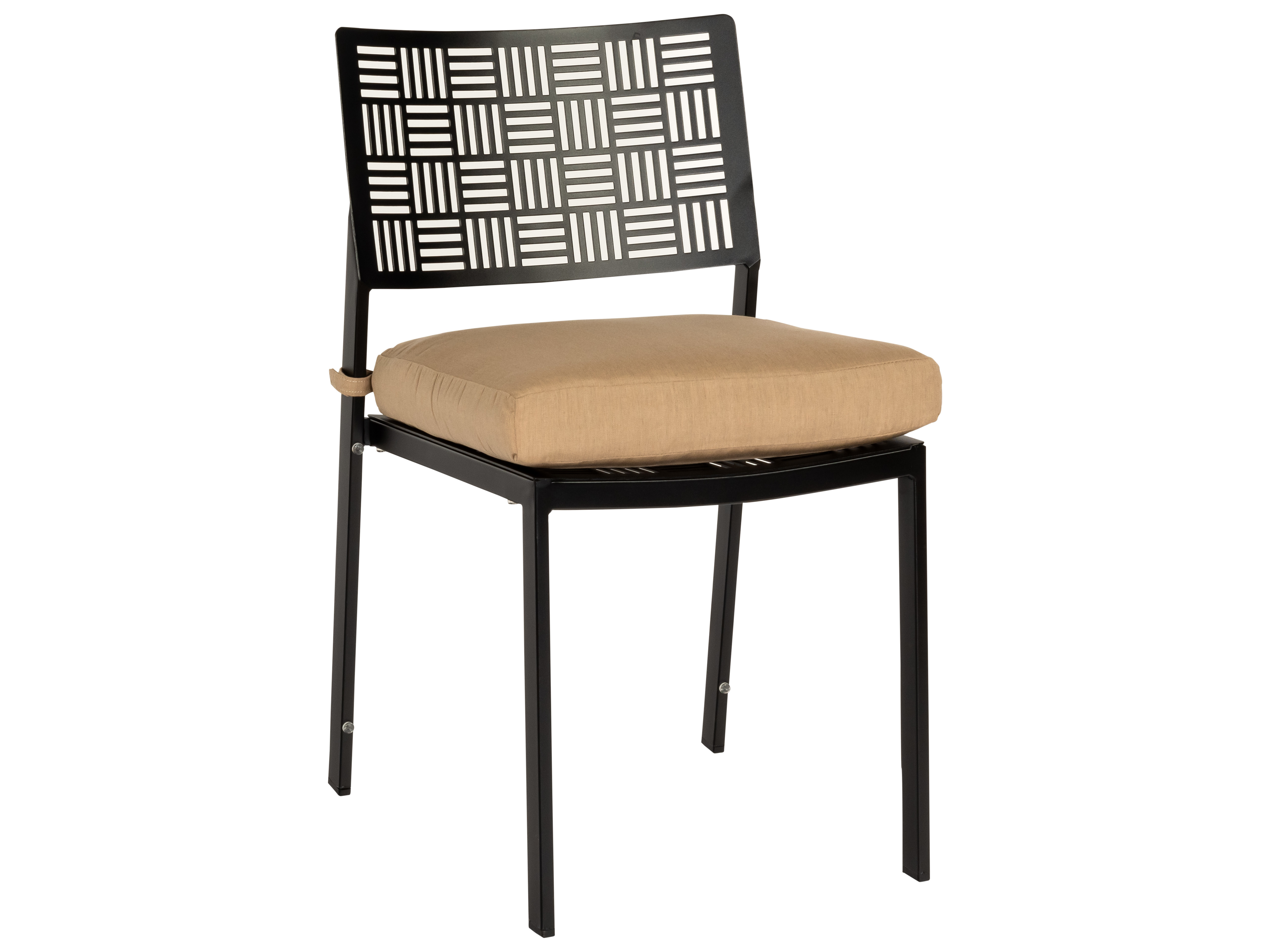 Woodard New Century Wrought Iron Stackable Dining Side Chair WR930012