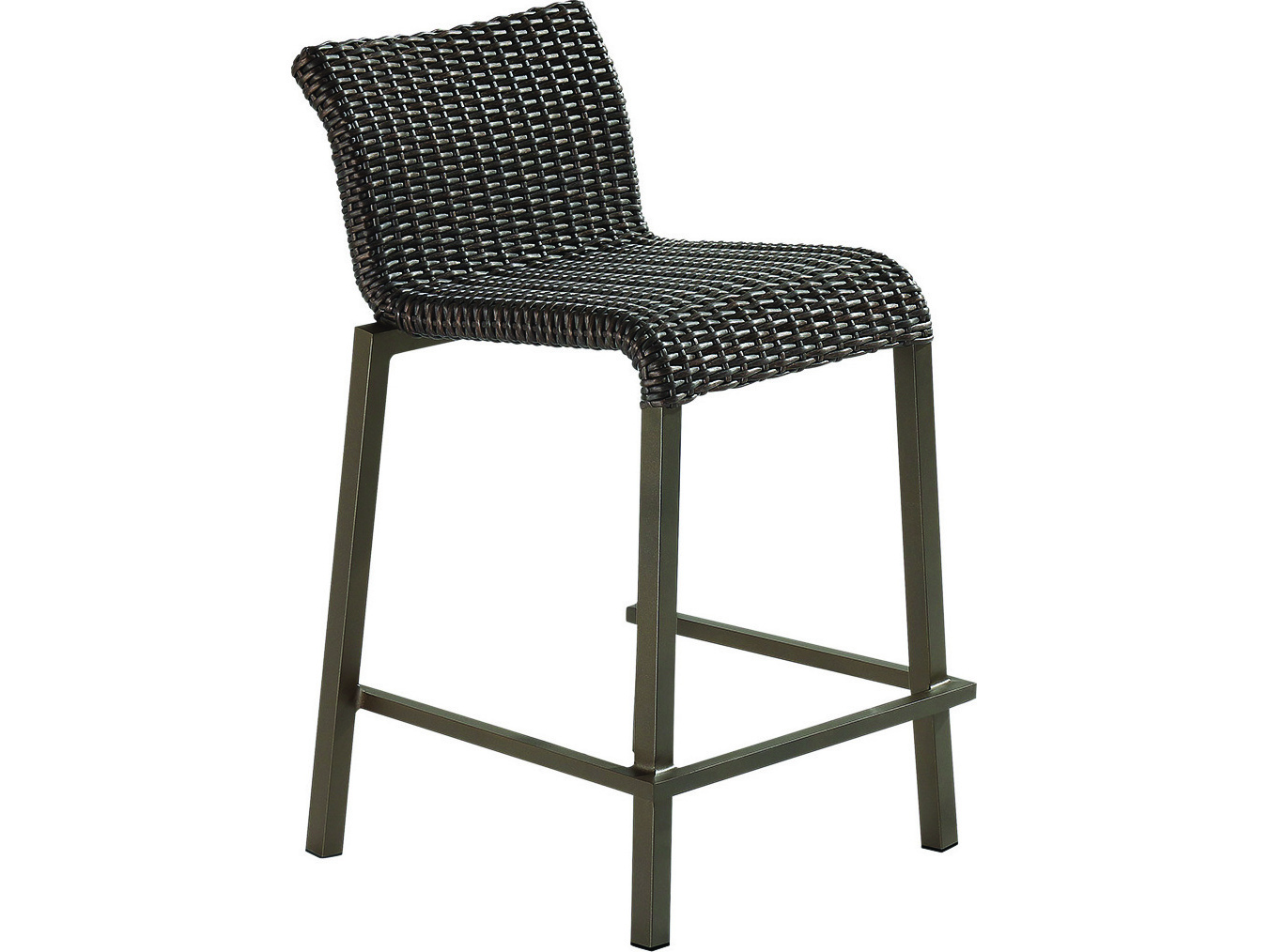 Woodard Whitecraft All Weather Wicker Aztec Lane Outdoor Counter Stool