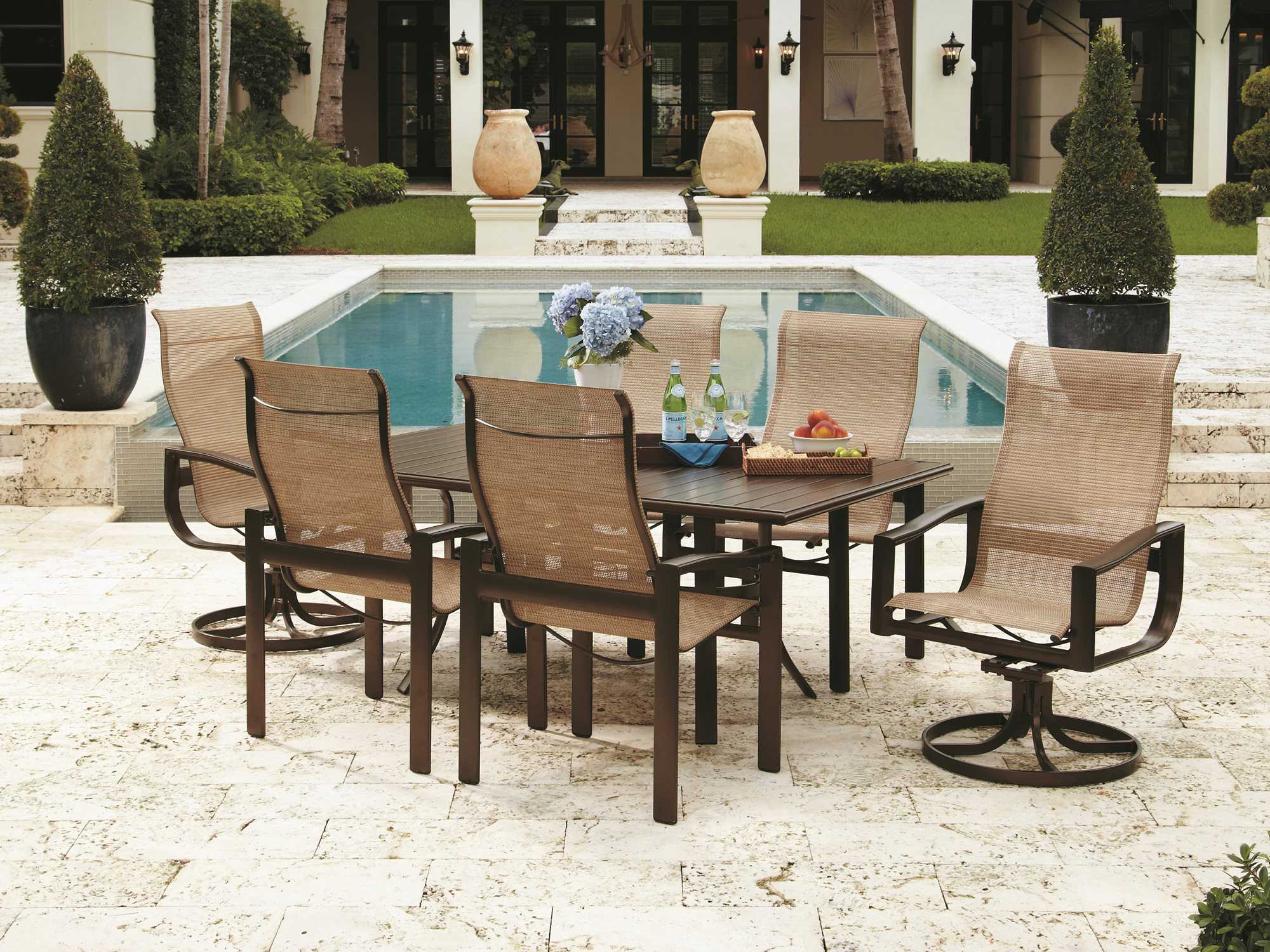 Winston Belvedere Sling Aluminum Dining Set WSBSLINGDINSET