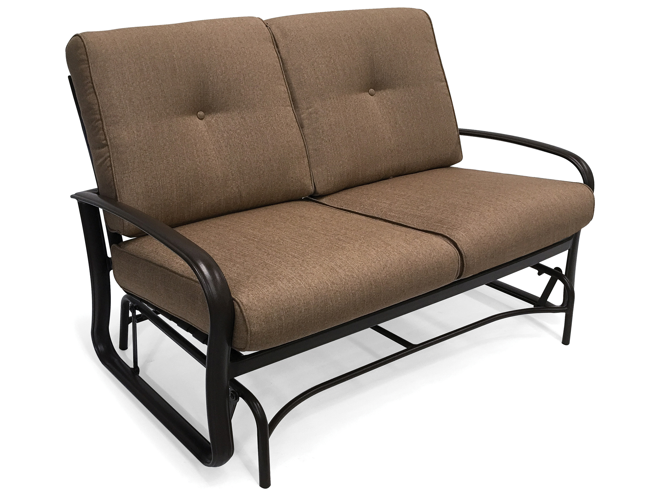 Winston Quick Ship Savoy Cushion Aluminum Loveseat Glider WSHQ24021