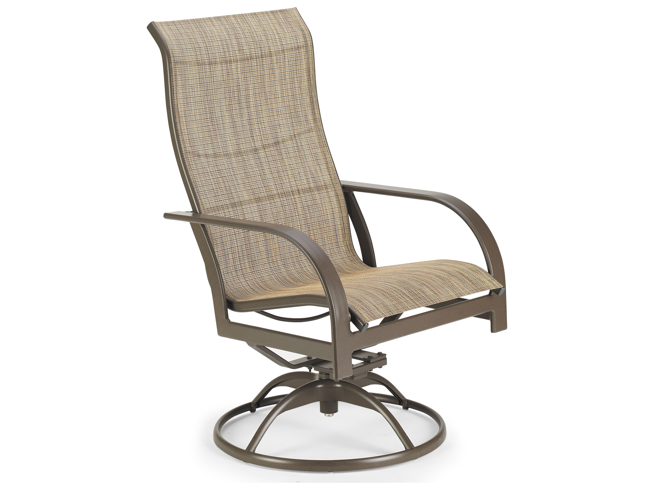 Aluminum Sling Swivel Patio Chairs Winston Quick Ship Key West Sling Aluminum Ultimate High Back Swivel