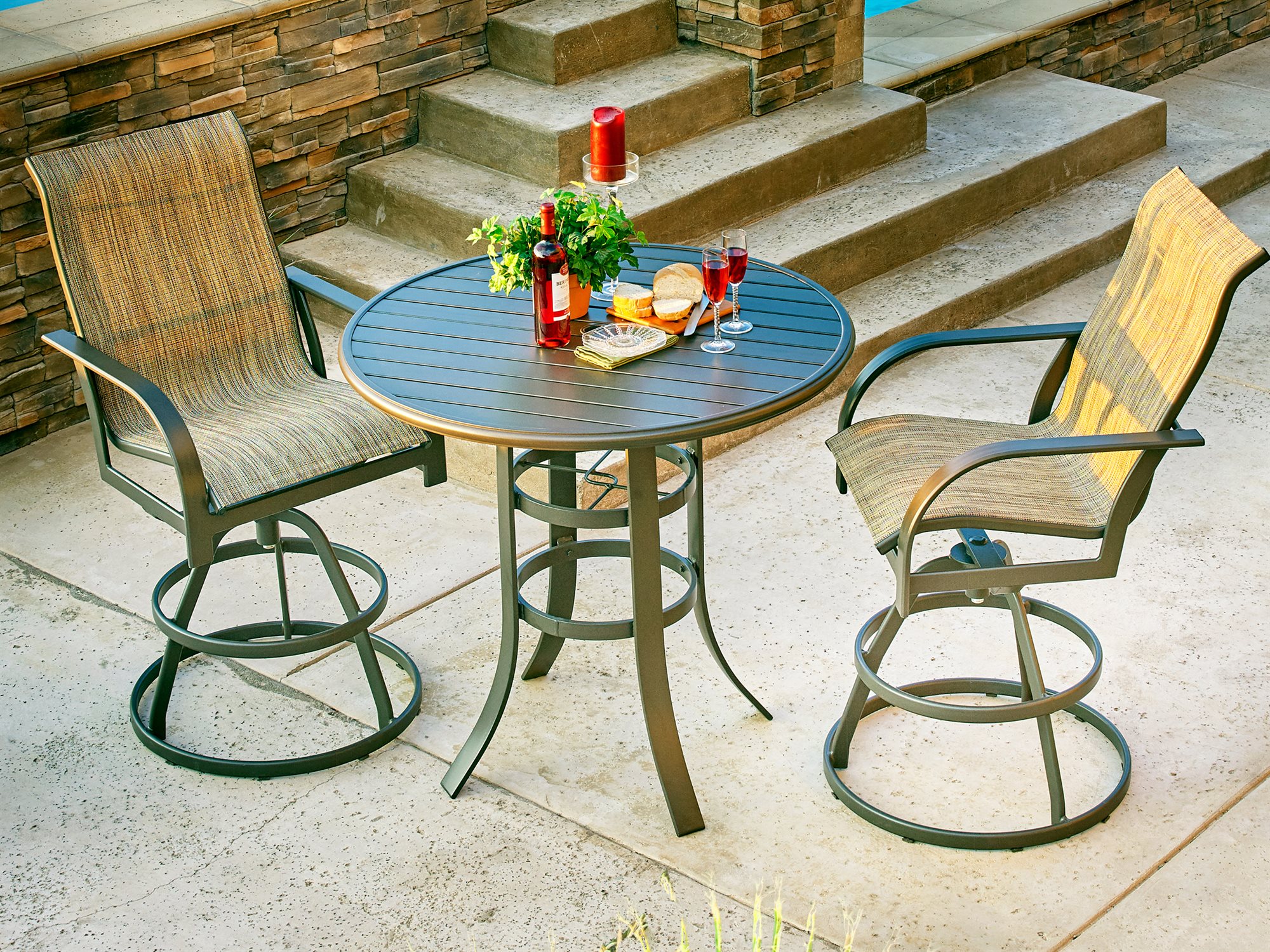 Winston Key West Sling Quick Ship Aluminum Bar Set WSKYWSTSLBARSET