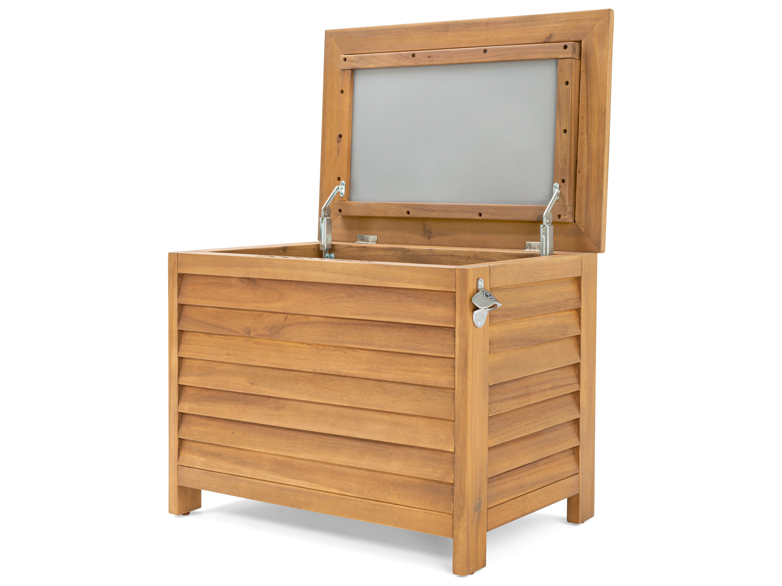 Life is Good Natural Wood Cooler Box WSLIGCLRN