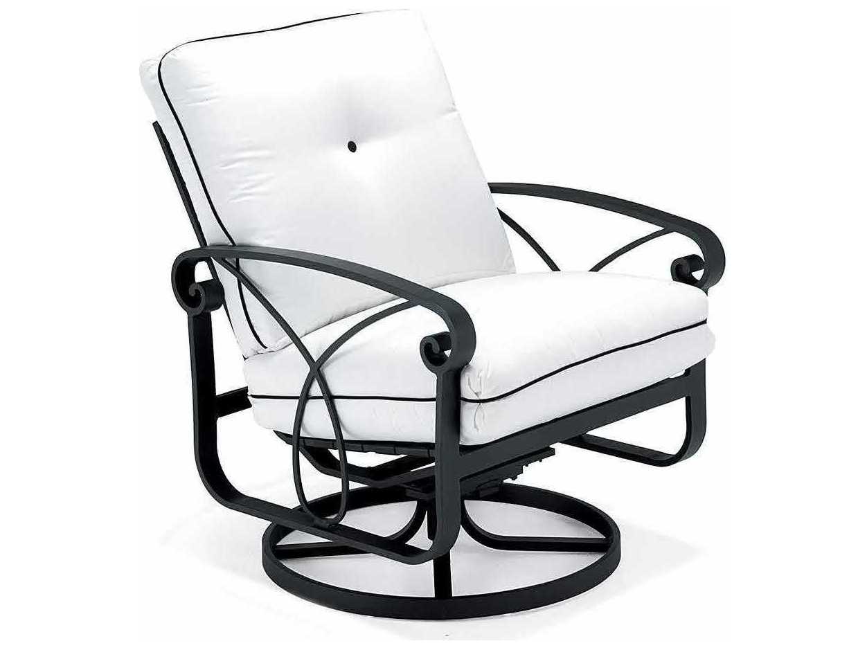 Winston Palazzo Cushion Cast Aluminum Arm Swivel Rocker Outdoor Lounge