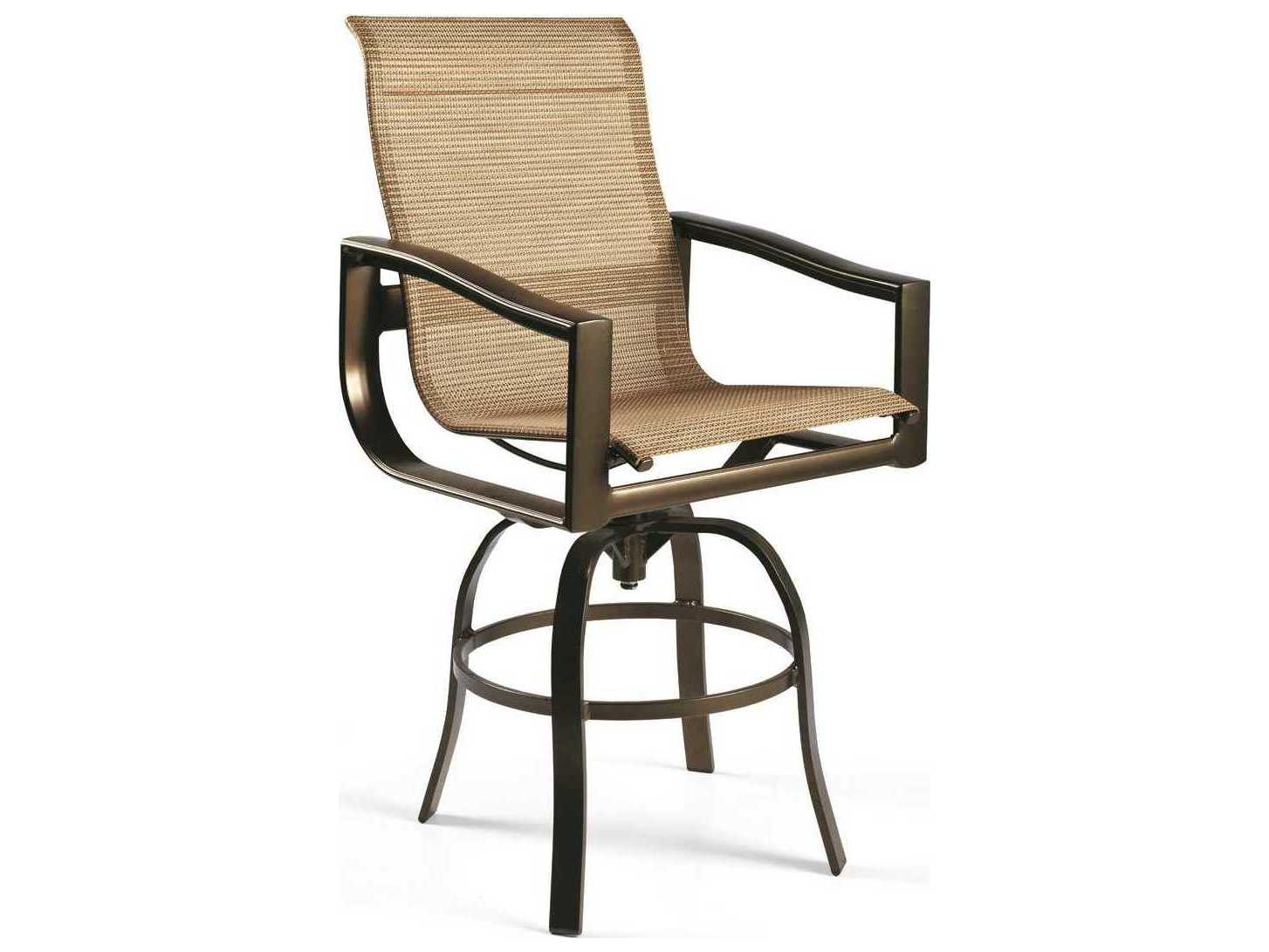 Winston Belvedere Sling Aluminum Swivel Bar Stool WSM59013