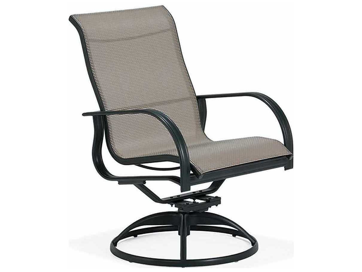 Winston Mayfair Sling Aluminum High Back Swivel Tilt Arm Dining Chair WSM65049