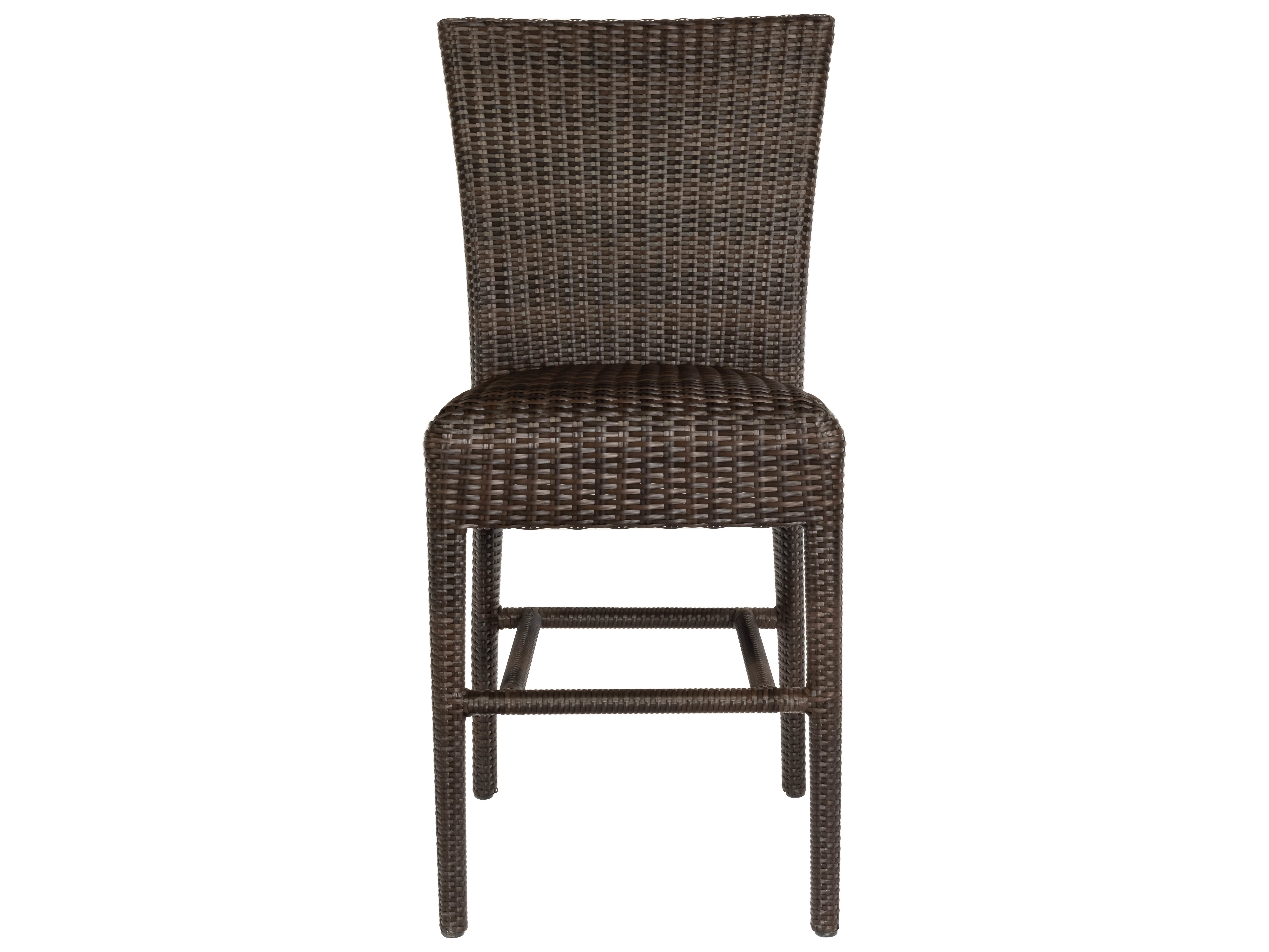 Woodard Whitecraft All Weather Wicker Padded Seat Outdoor Patio Counter