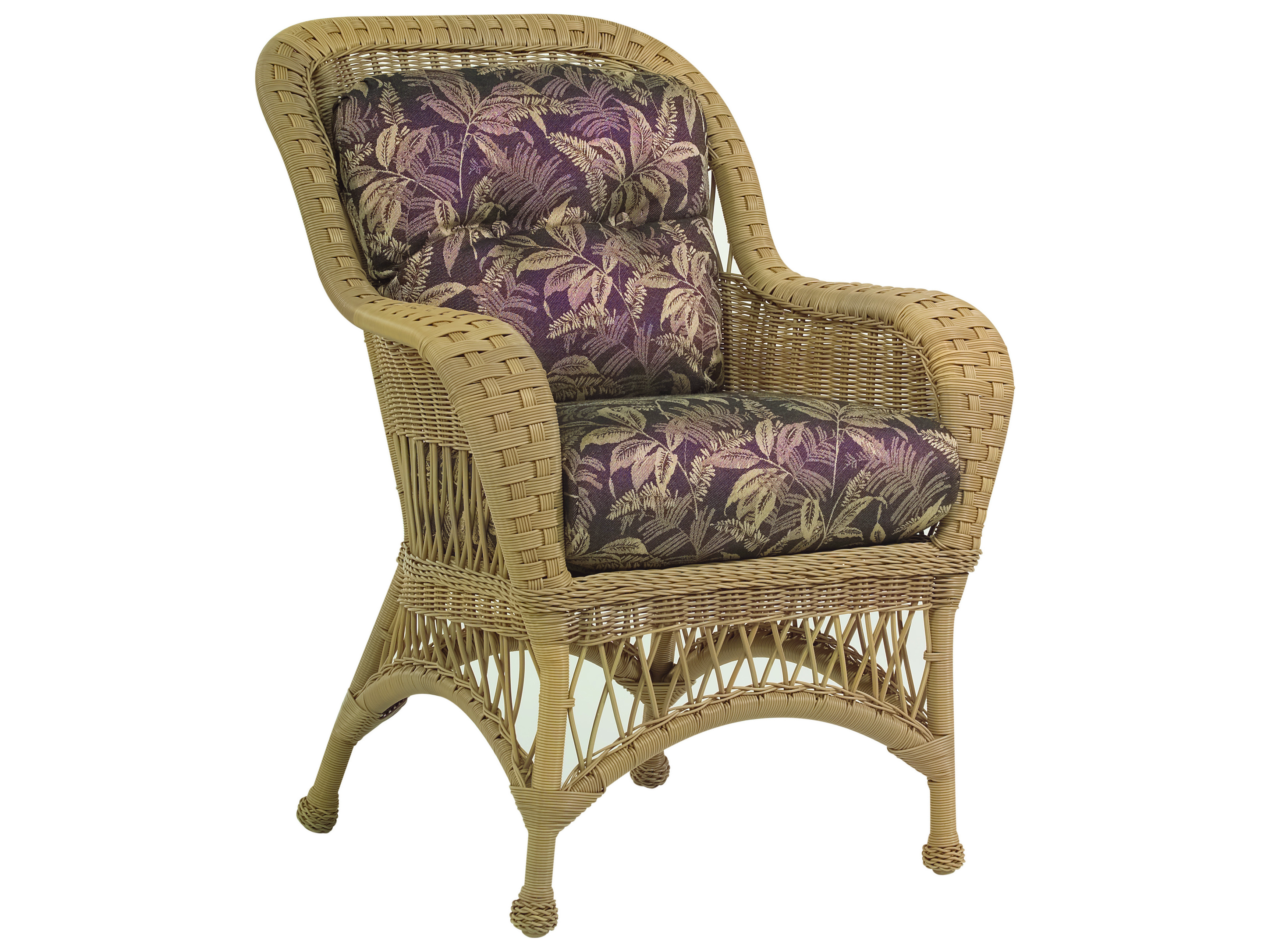 Woodard Whitecraft Sommerwind Wicker Dining Arm Chair S596501