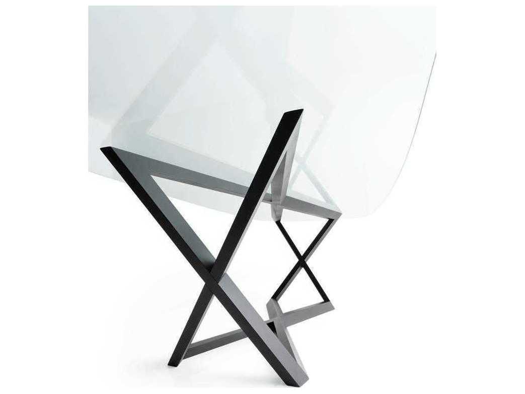 YumanMod Belfast Oval Glass Dining Table YMBR0102GT