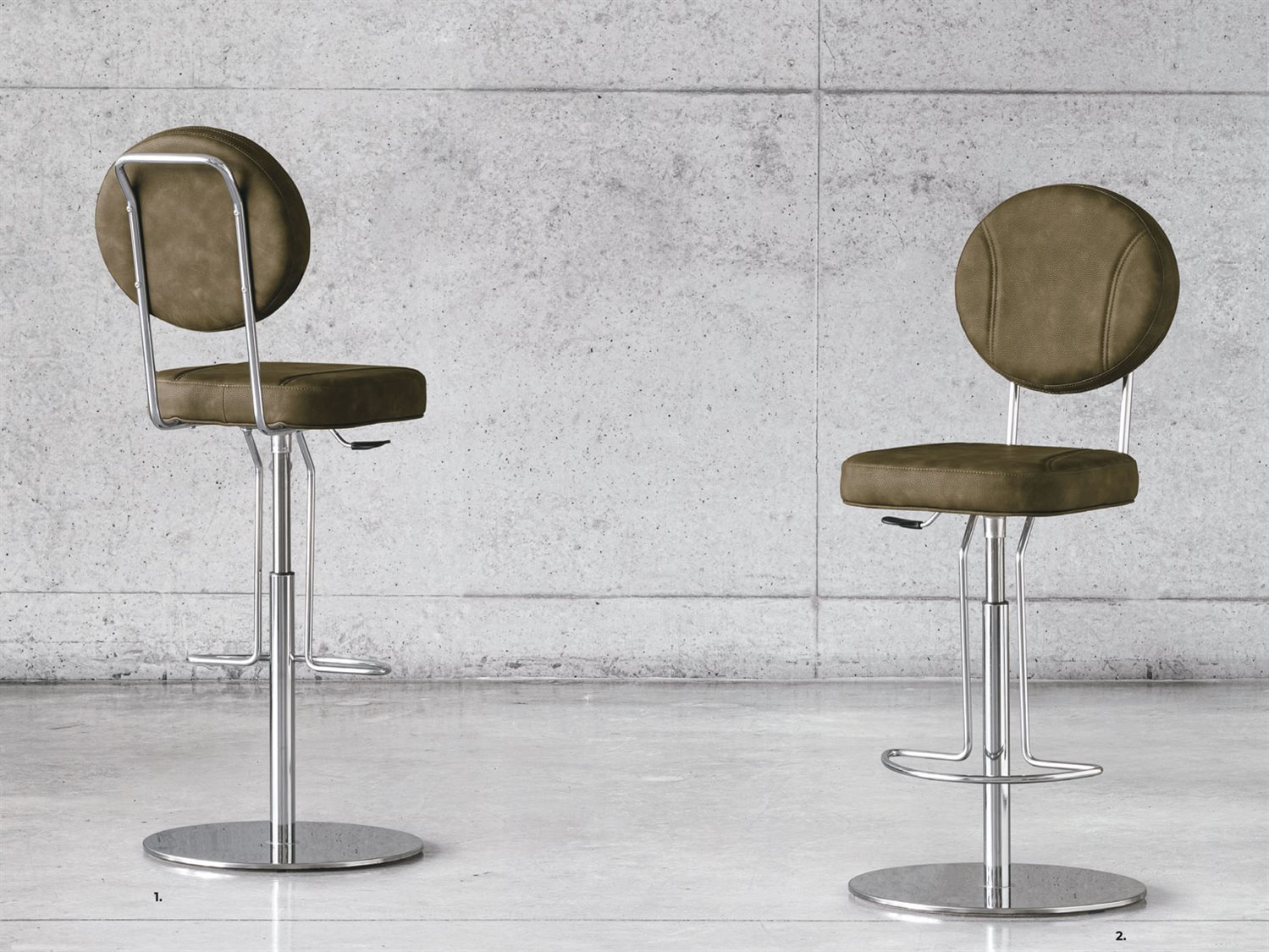 YumanMod Flash Air Leather Adjustable Upholstered Bar Stool YMSD030301