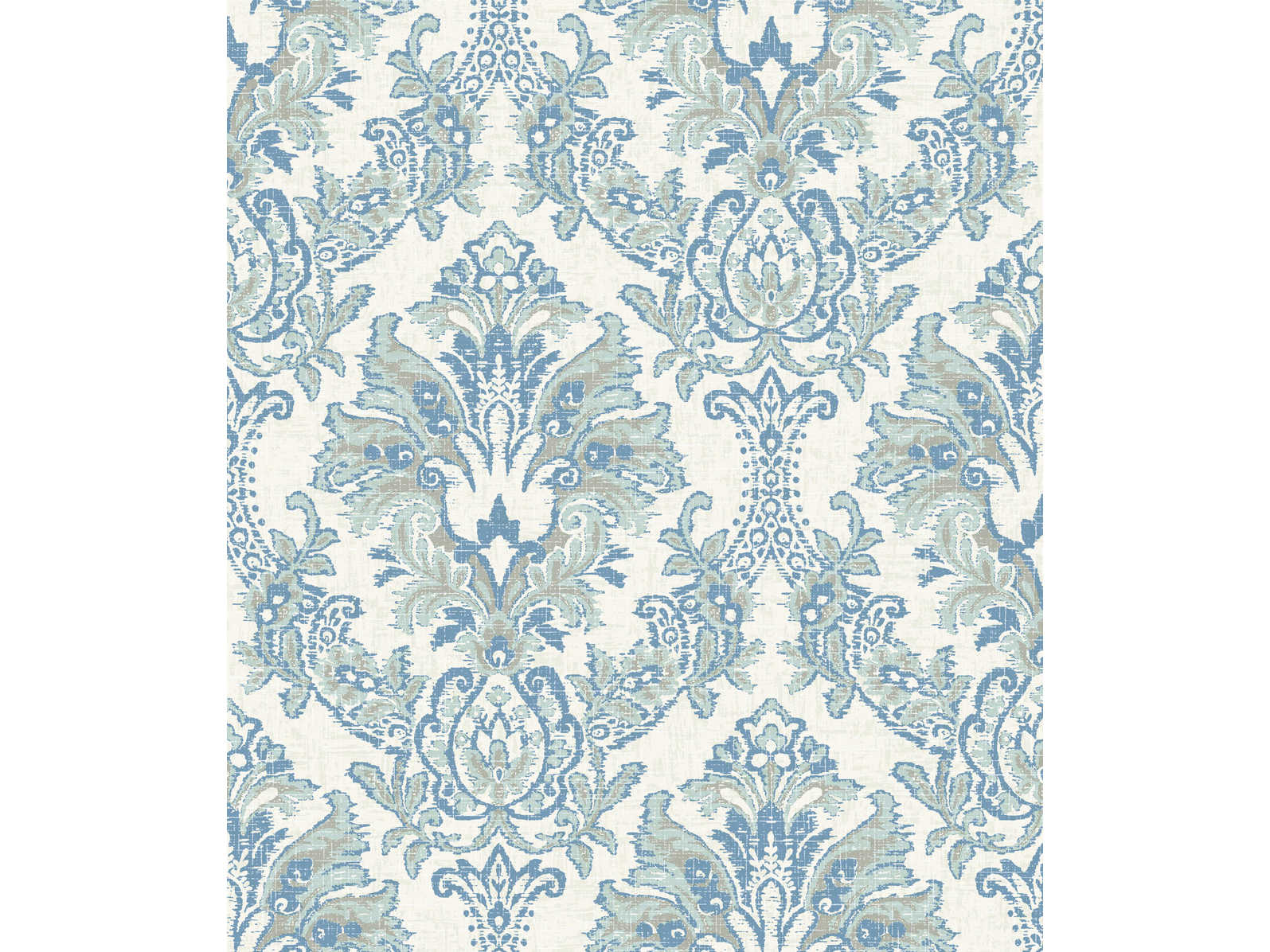 York Wallcoverings Impressionist Blue Bold Brocade Wallpaper YWCL2504