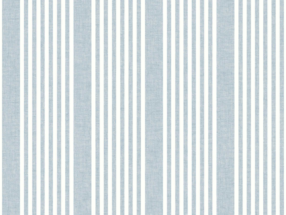 York Wallcoverings Stripes Resource Library Blue French Linen Stripe
