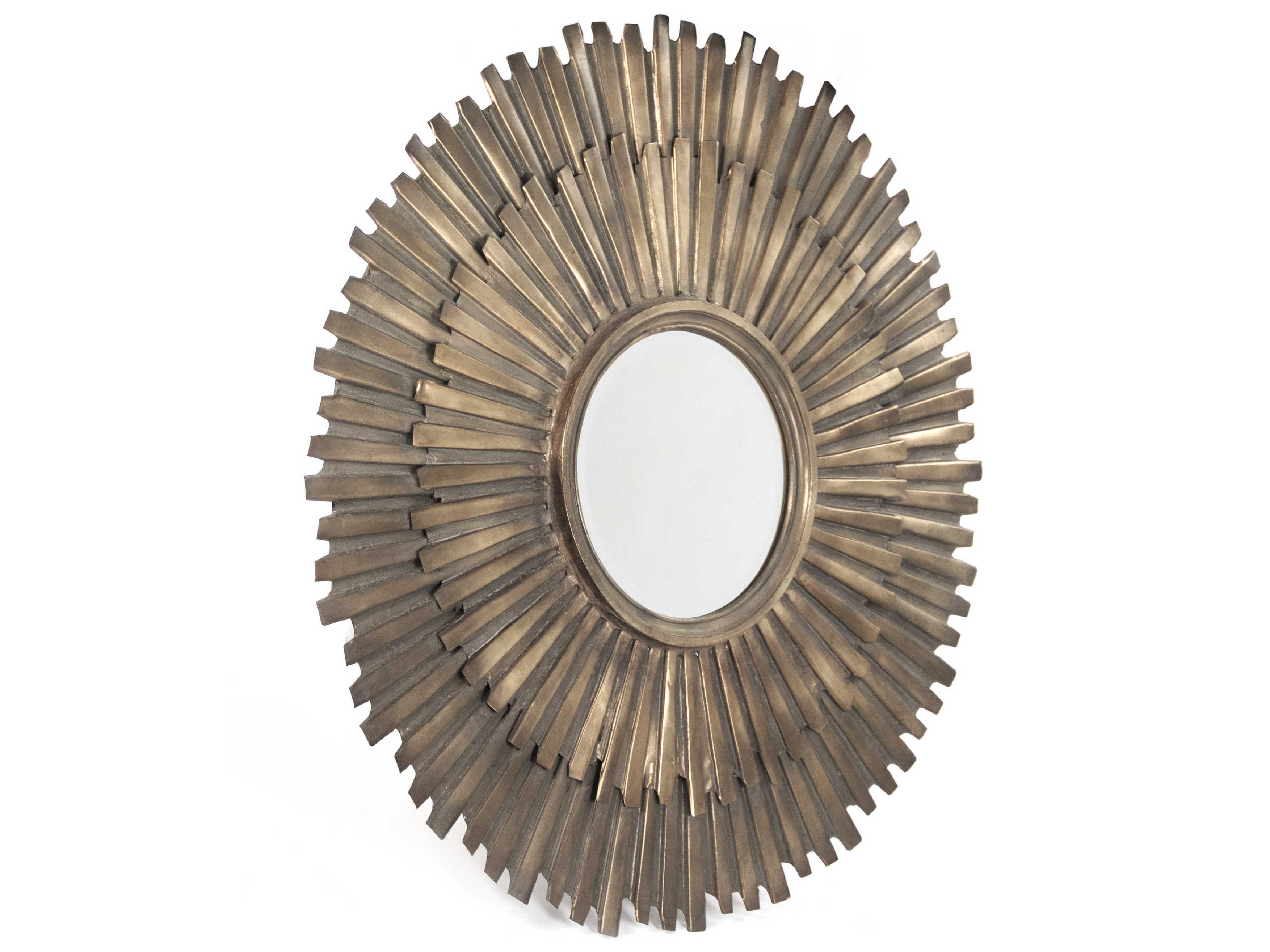 Zentique Daria Antique Gold Sunburst Wall Mirror ZENEAT11528