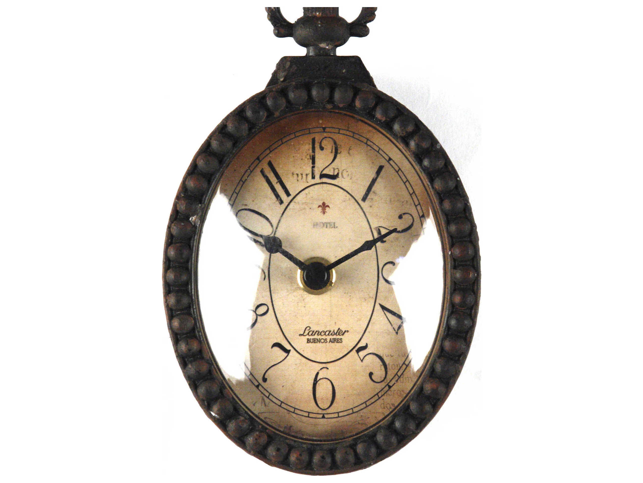 Zentique Antique Black Iron Wall Clock ZENPC021