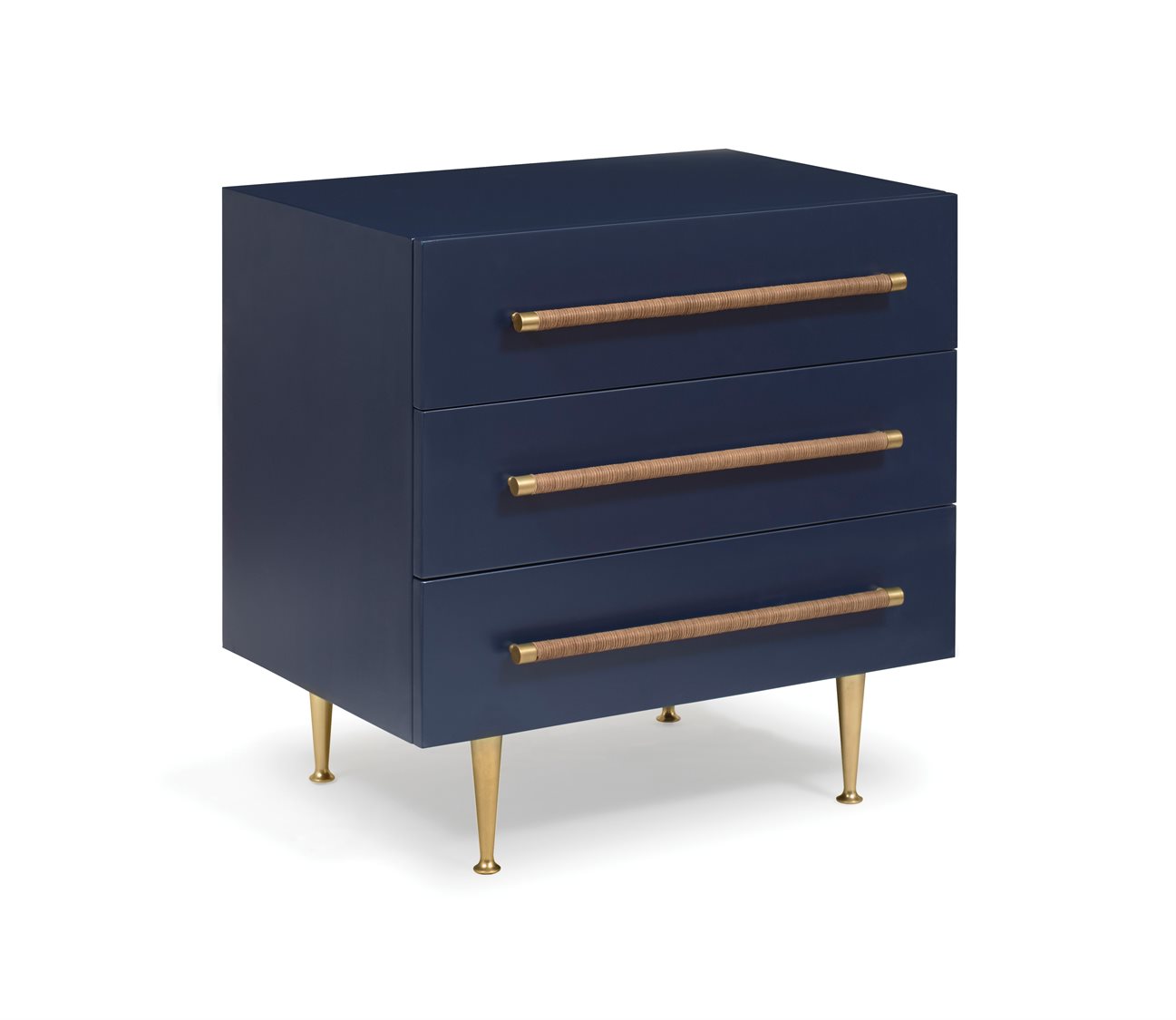 Brownstone Furniture Audrey Navy 3 Drawers Nightstand BRNAD105B