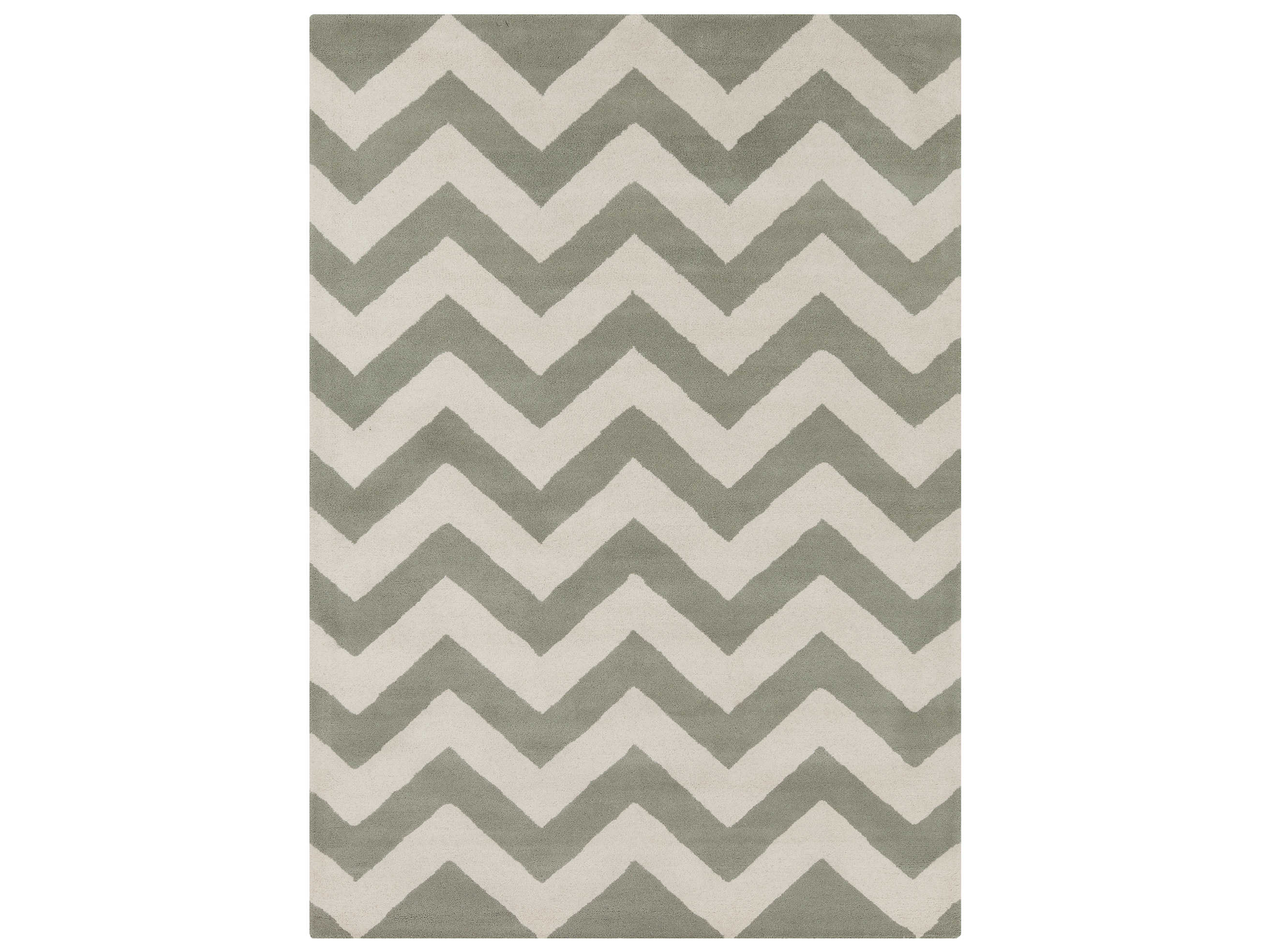 Chandra Davin Grey / White Rectangular Area Rug CDDAV25824
