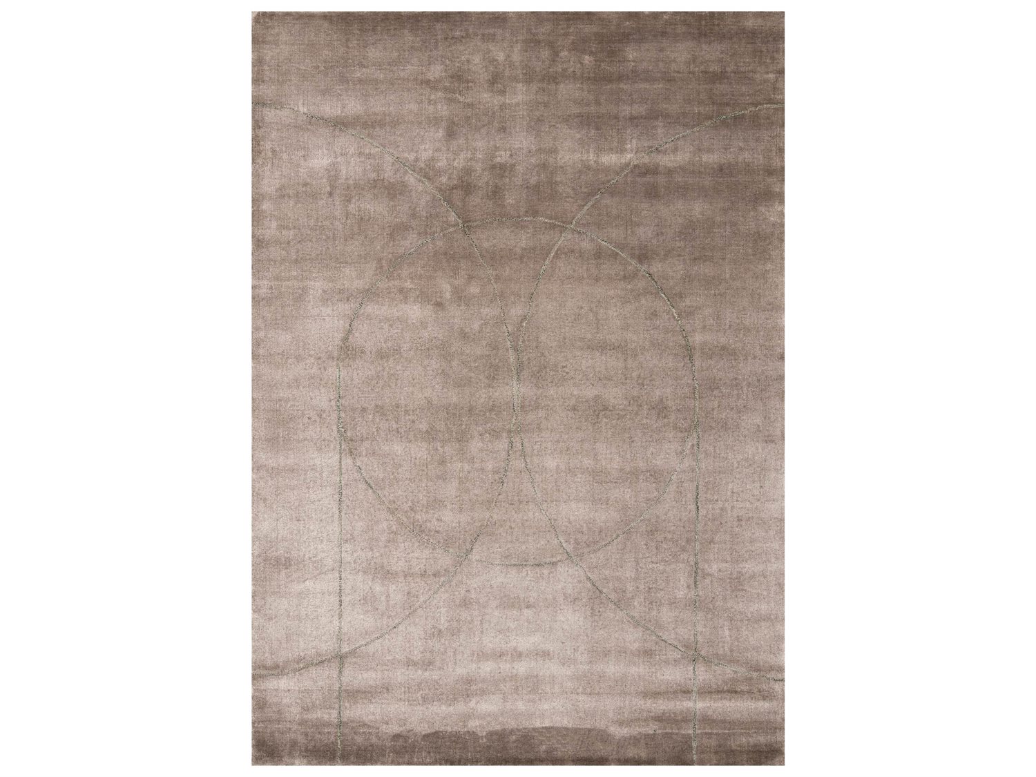 Linie Design Circulus Geometric Area Rug LDCIRCULUSPOWDER