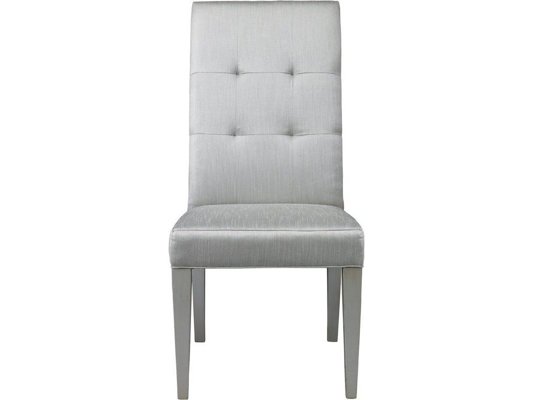 Lillian August Upholstery Lyle Tufted Walnut Wood Gray Fabric