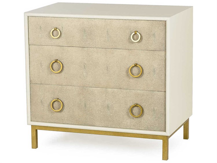 Sonder Distribution Amanda Cream Lacquer / Taupe Faux Shagreen / Satin