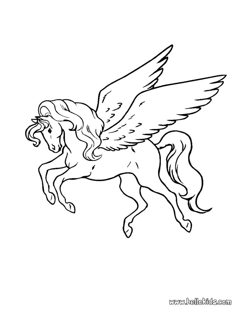 Frisch Pegasus Ausmalbilder Zum Drucken Top Kostenlos Färbung Seite