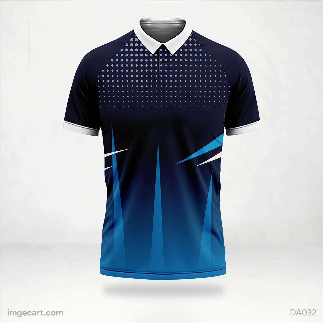 Cricket Jersey Design Dark Blue with Light Blue effect imgecart