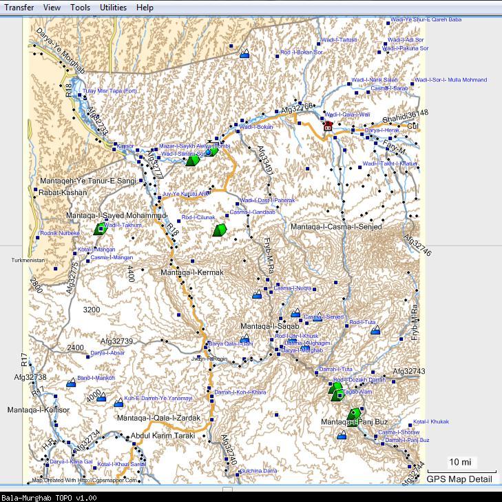 Gpsfiledepot Maps For Garmin BalaMurghab TOPO Garmin Compatible Map GPSFileDepot
