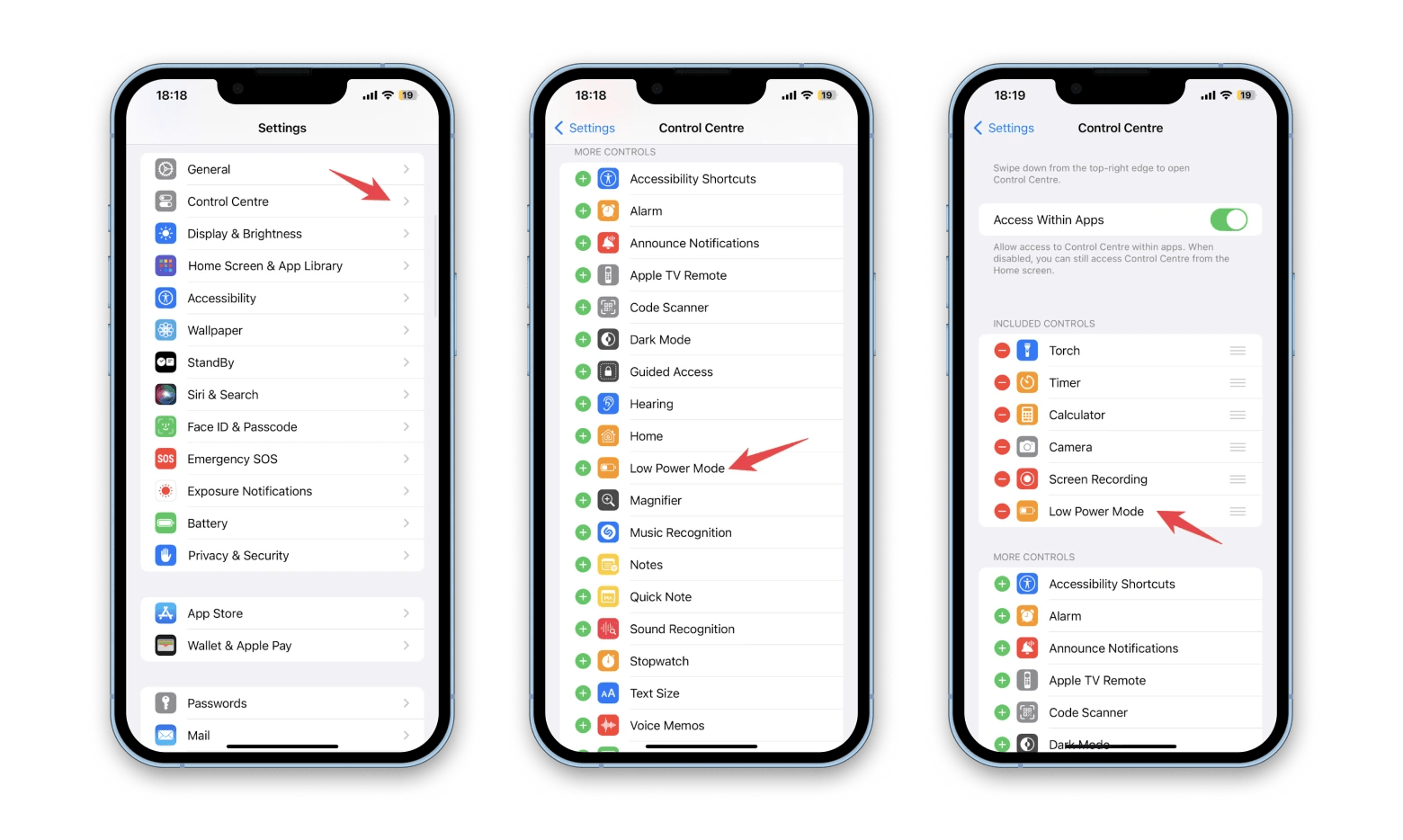 How to use Low Power Mode