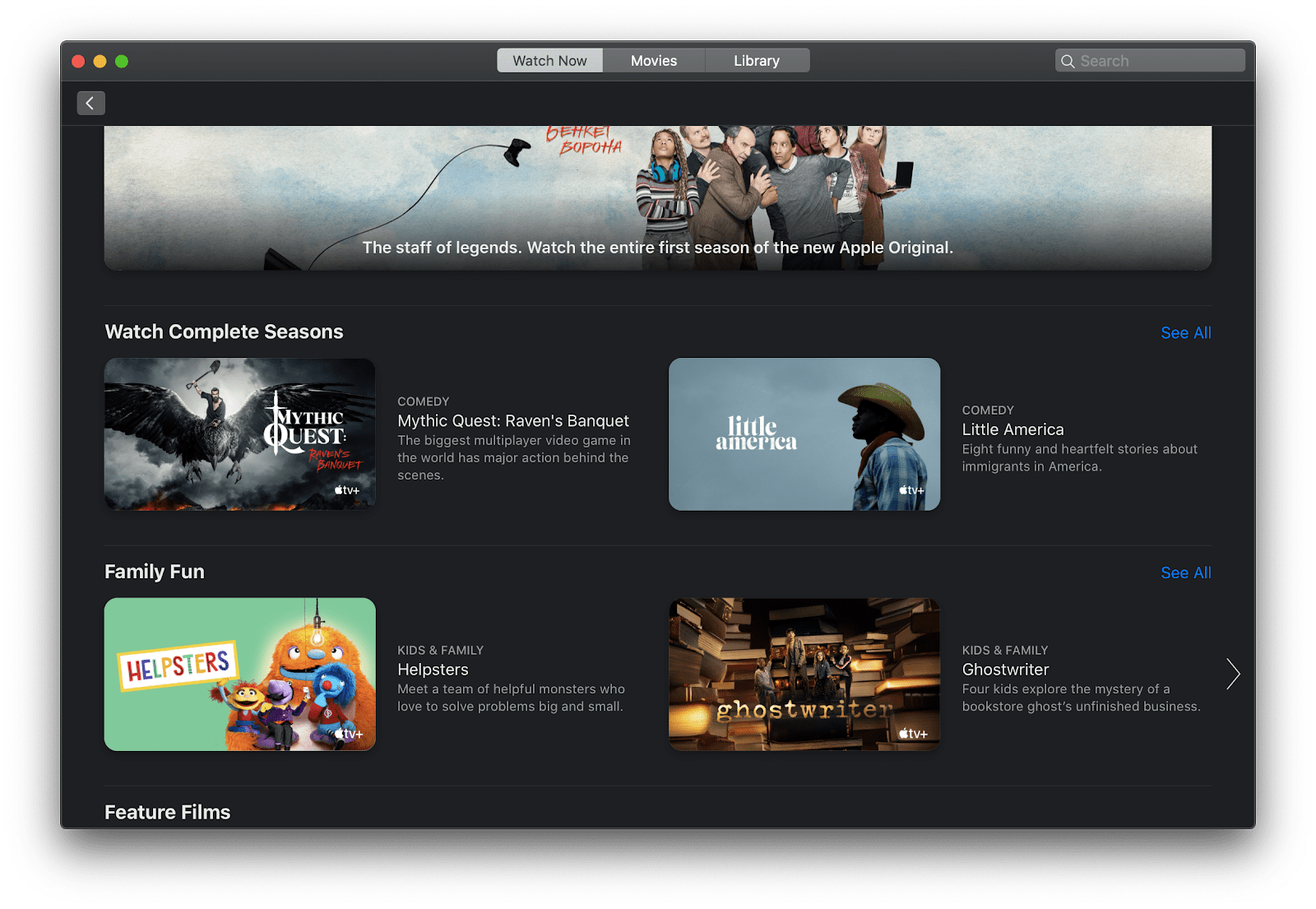Apple TV Plus Guide Within A New Apple TV App Setapp