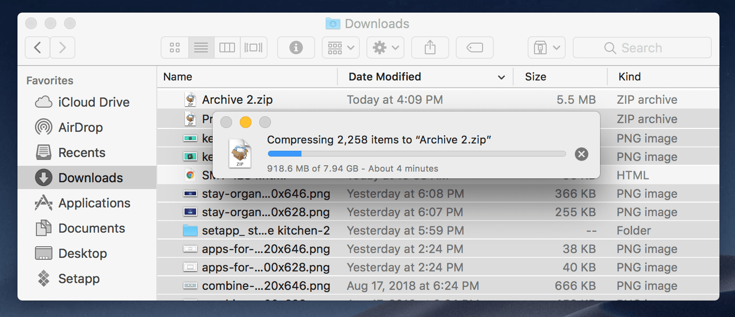 How to zip and unzip files and folders on Mac