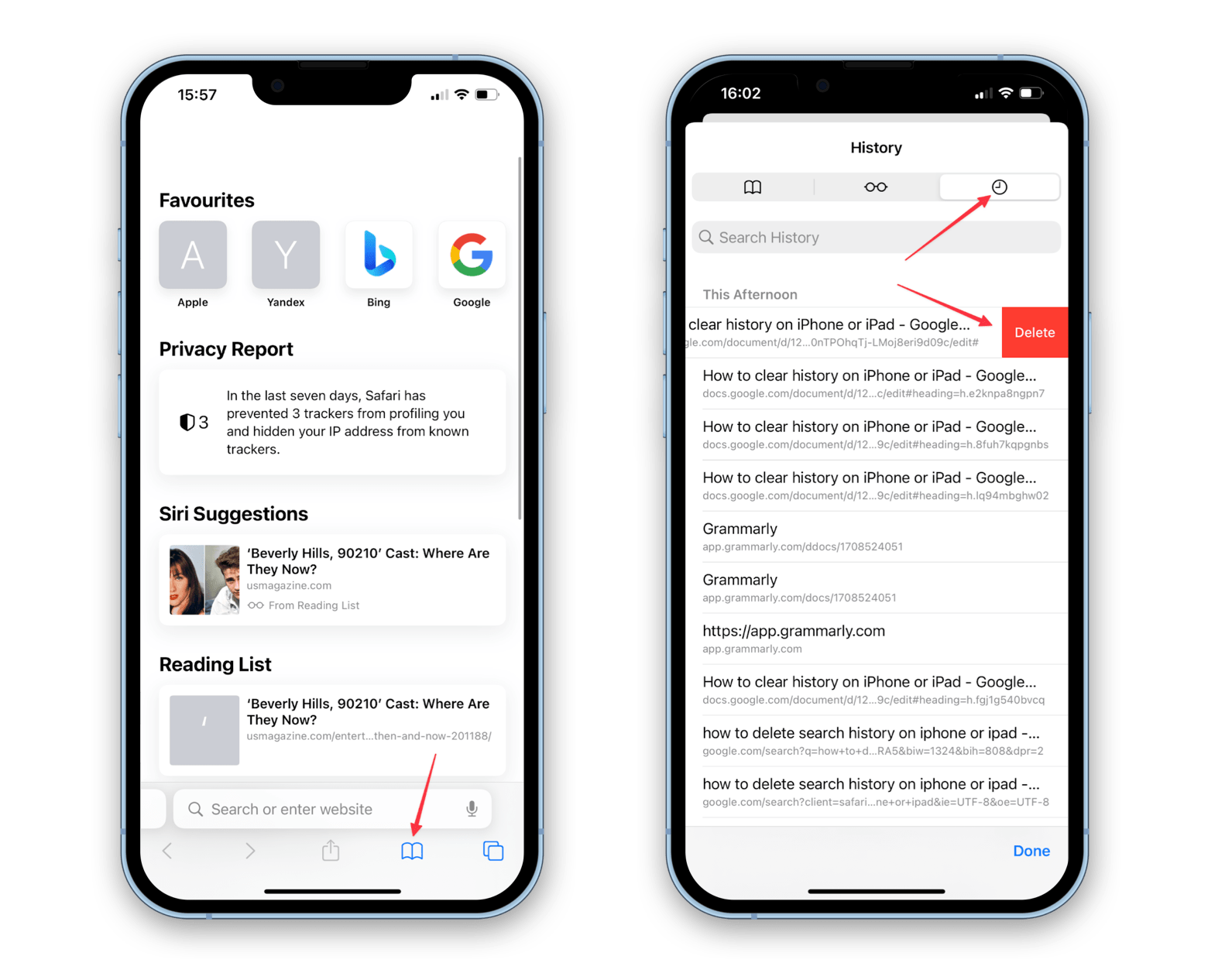 How to delete search history on iPhone or iPad (Safari, Chrome, Siri)