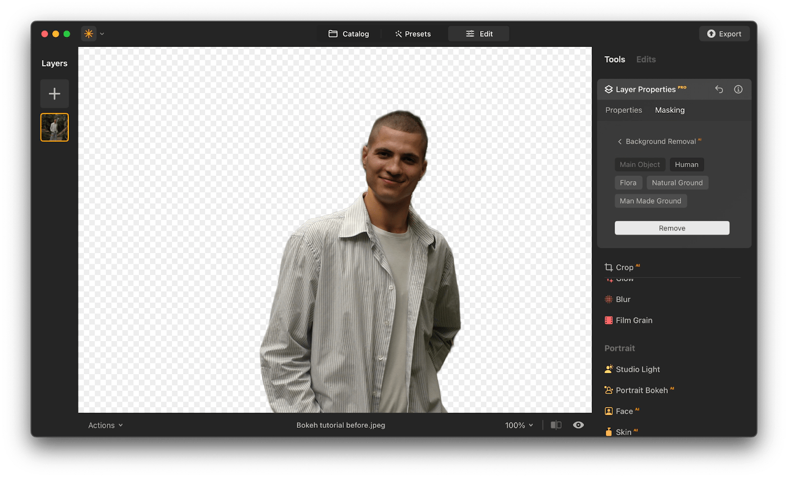 How to remove background from image on Mac and iOS