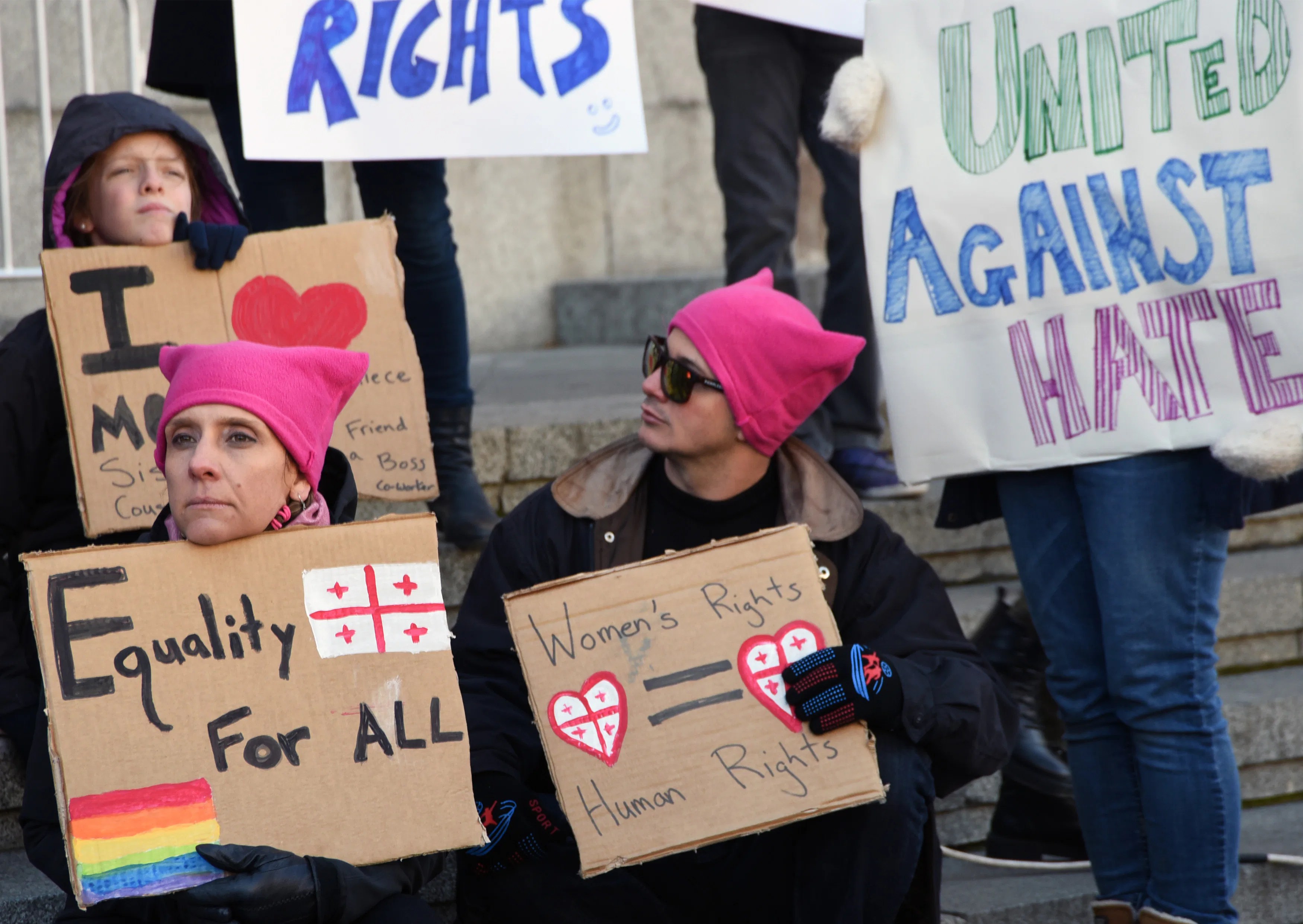 What Are The Pink Hats At The Women's March? This Accessory Speaks Volumes