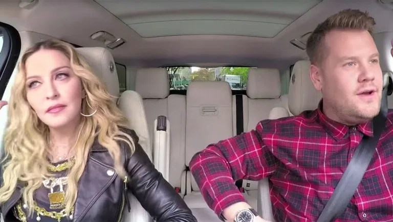 Madonna + James Corden Brought The Hits On “Carpool Karaoke”