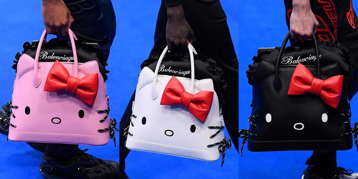 Balenciaga Unveiled Hello Kitty Bags At Paris Fashion Week