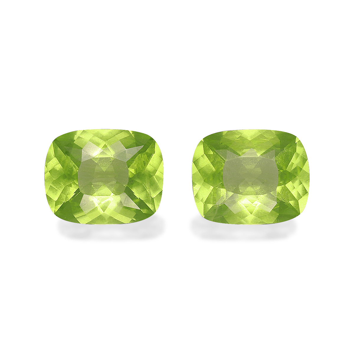 Green Peridot 5.71ct 10x8mm Pair (PD0138)