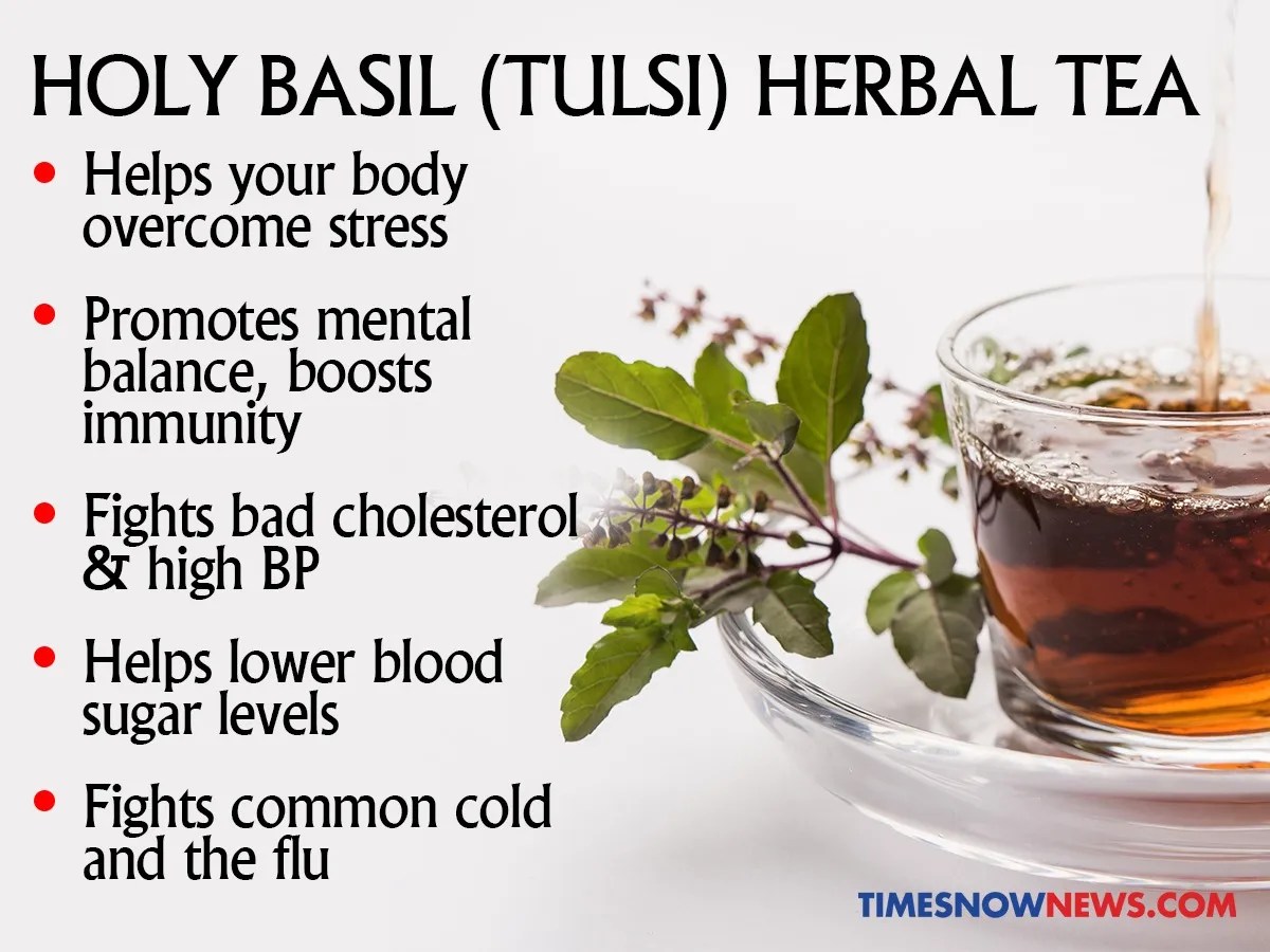 Is work anxiety leaving you stressed? Tulsi tea (holy basil) to the