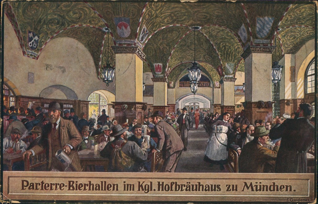 Hofbräuhaus München Karte Hofbräuhaus Parterre Bierhallen Künstlerkarte München