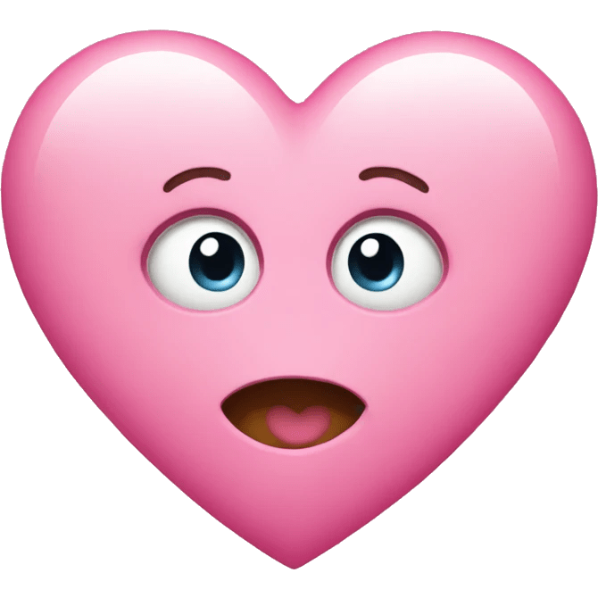 Pink heart emoji | AI Emoji Generator