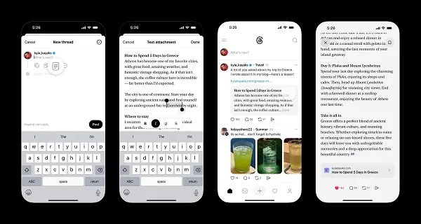 Threads Launches 10K Character Text Expansion for Posts