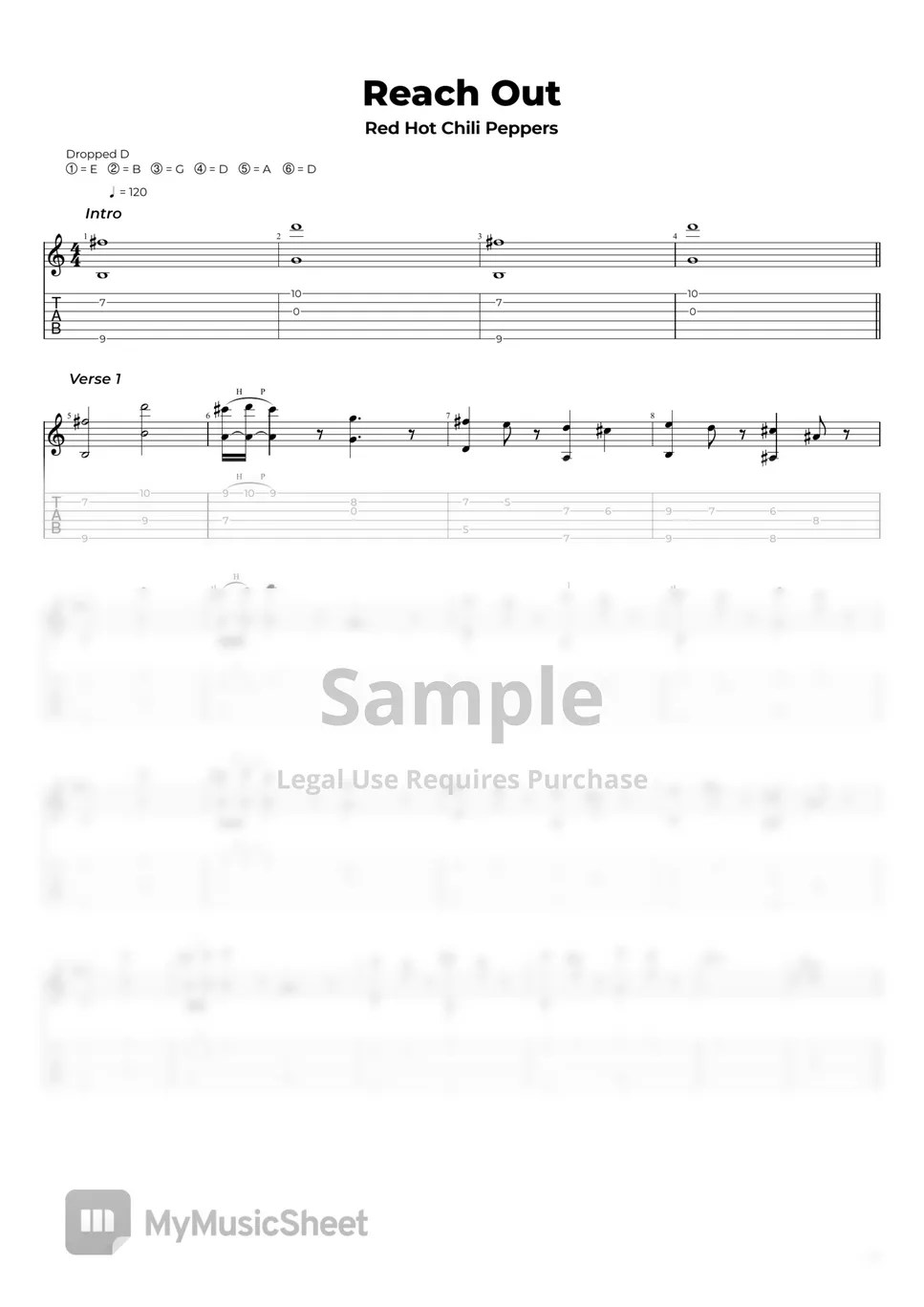 Red Hot Chili Peppers Reach Out Sheets by Nikola Gugoski