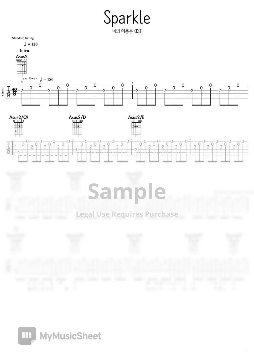 RADWIMPS Sparkle Movie ver. (Movie Full Ver. Your Name OST) Tab