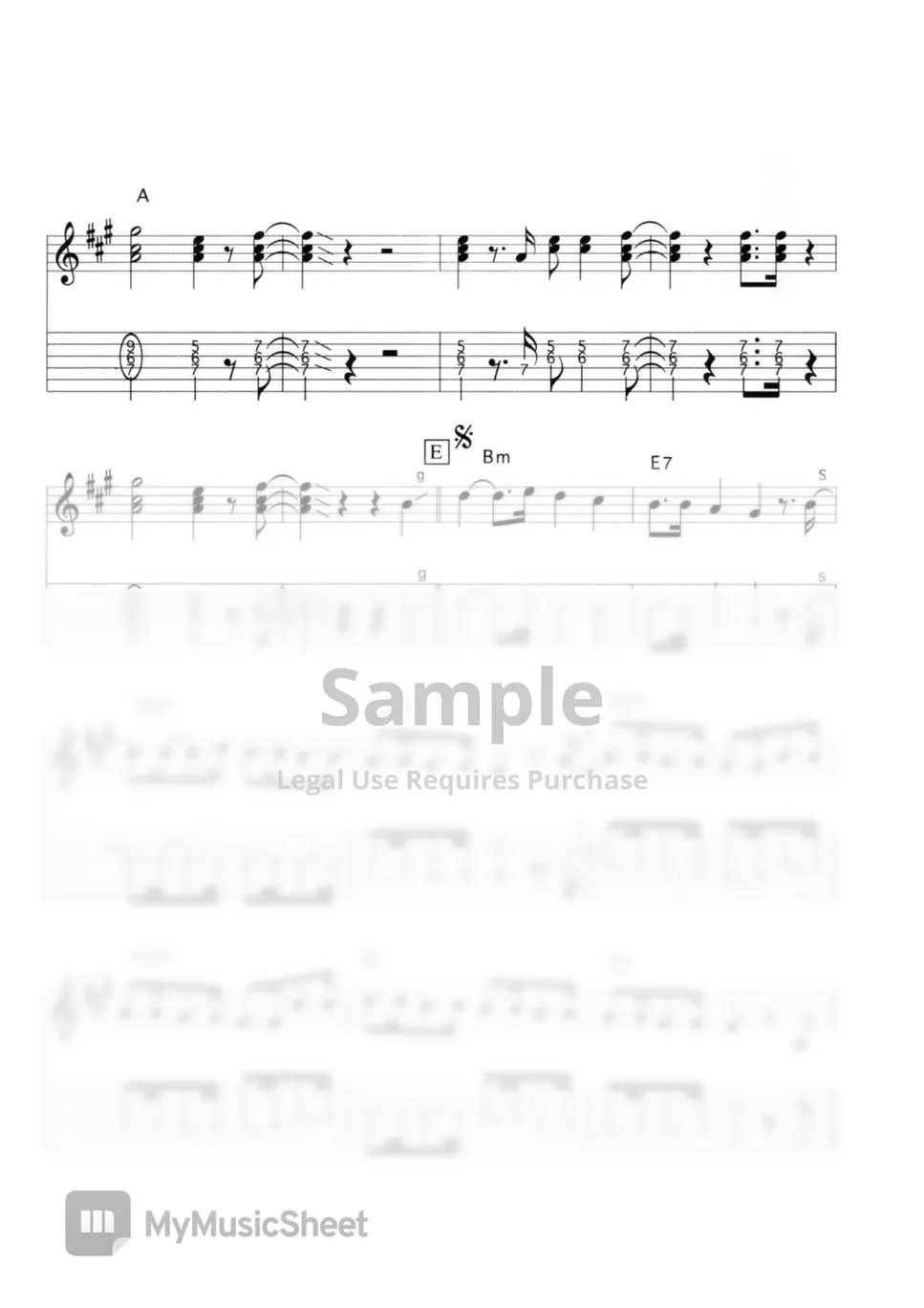 VENTURES NUTTY (Electricguitar Instrumental Sheet Music) Sheets by