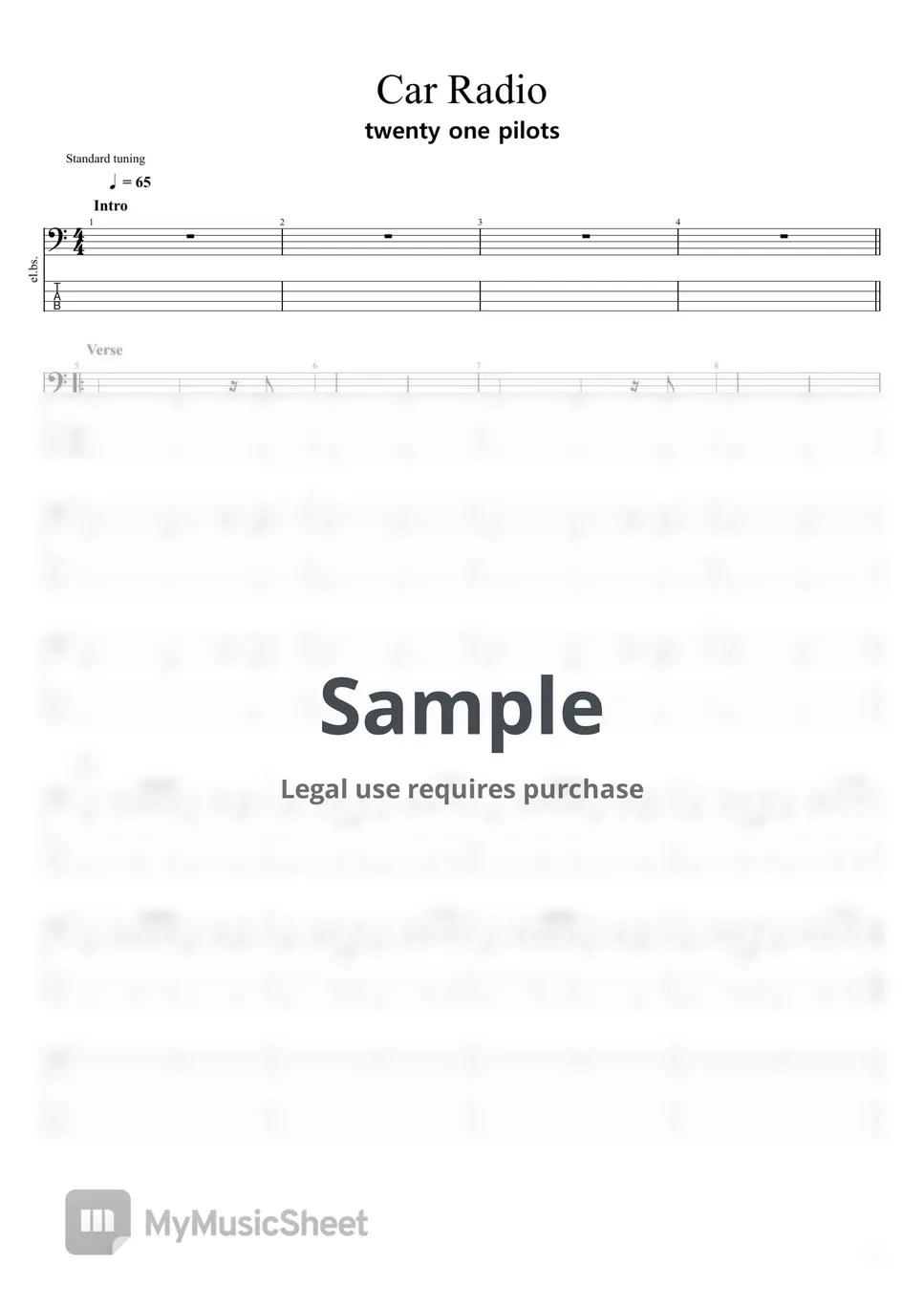 twenty one pilots Car Radio Tab + 1staff by TUNA CRACKER