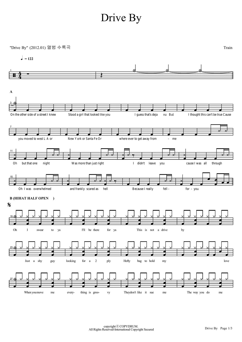 Train Drive By Sheets by COPYDRUM