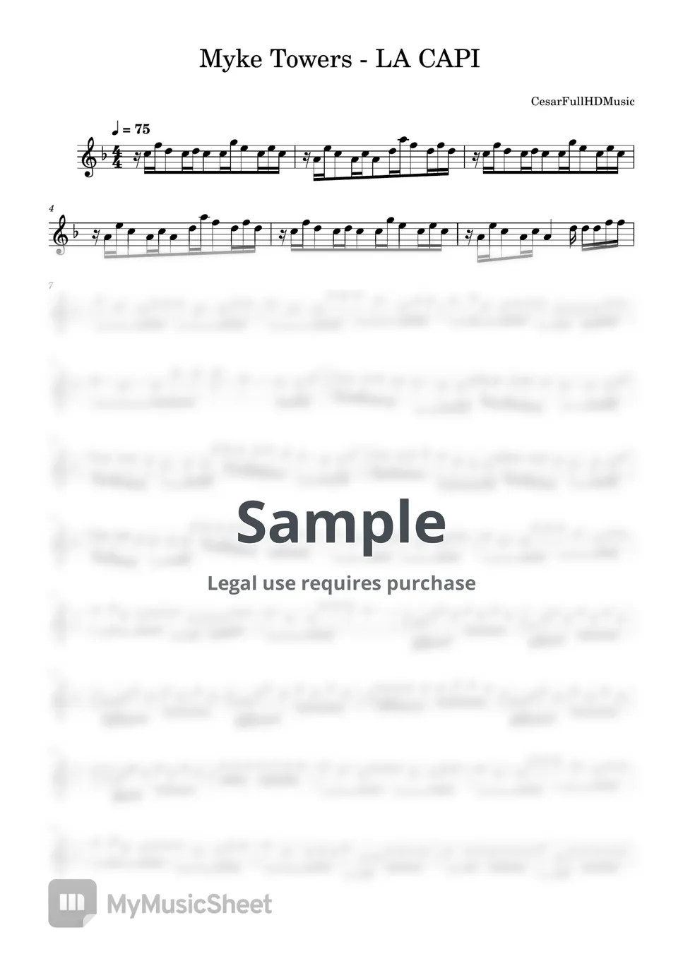 Myke Towers LA CAPI Sheets