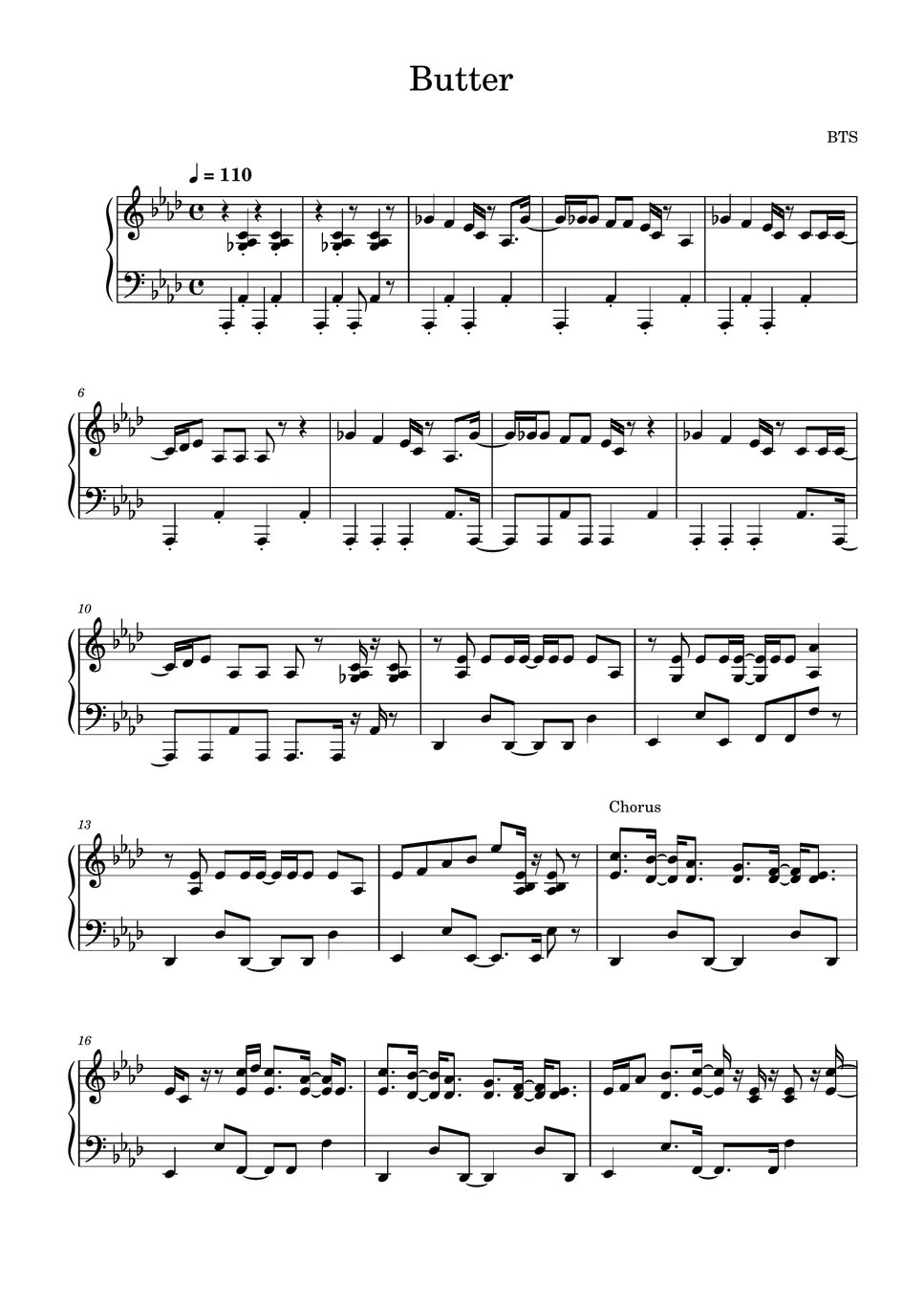 BTS Butter / BTS Sheet by Mint Cherry