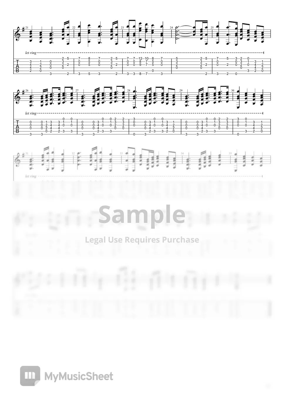 Ludovico Einaudi Underwater TAB by Nico Music