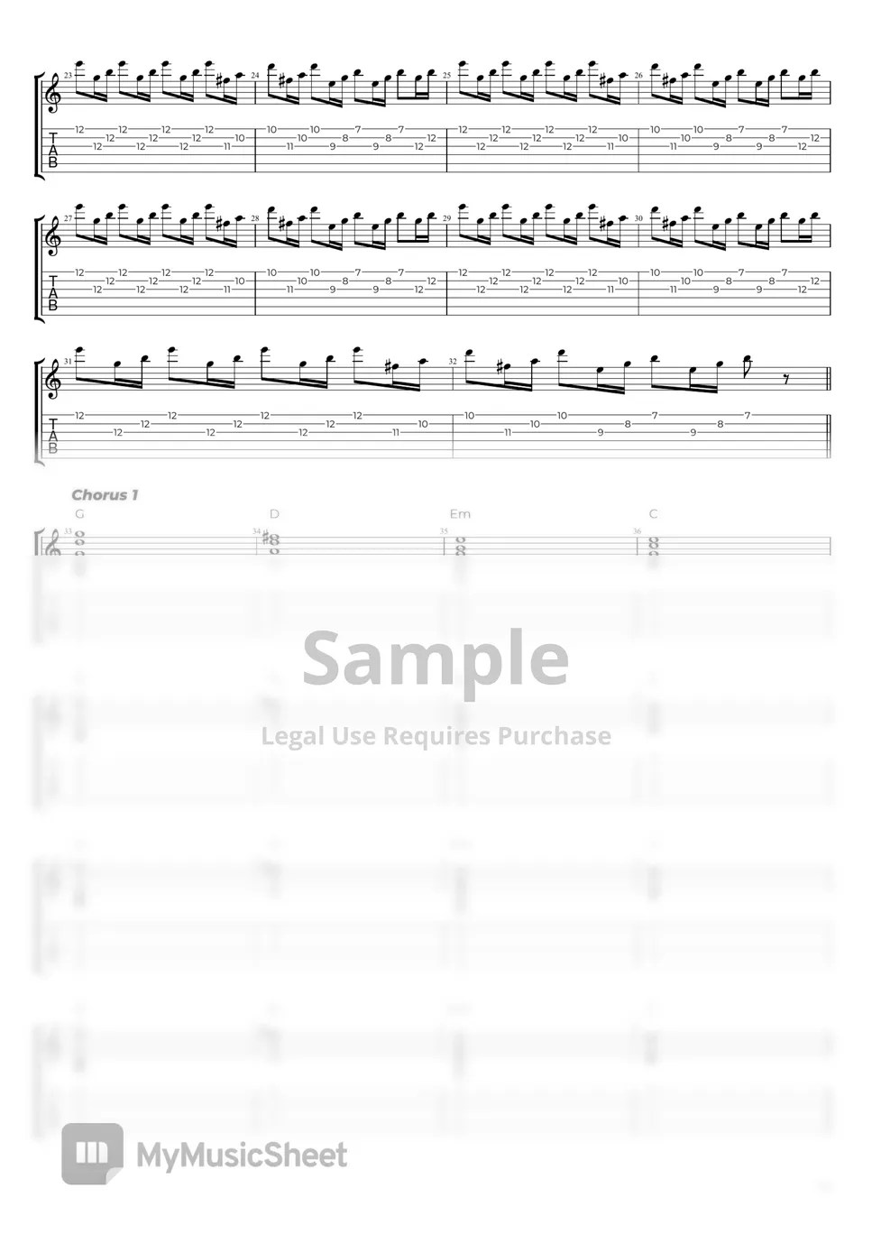 Red Hot Chili Peppers Dosed 악보 by Nikola Gugoski